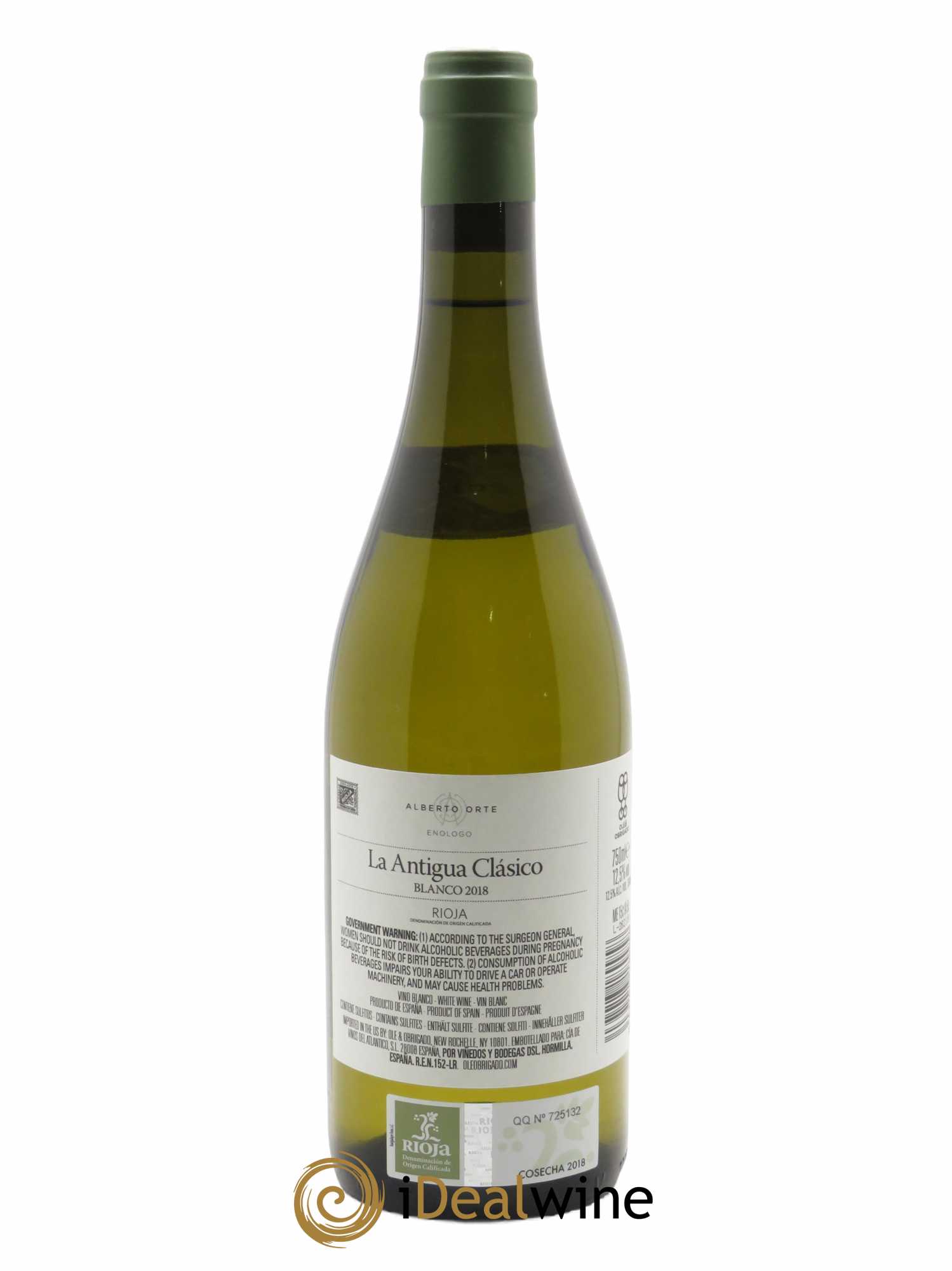Rioja DOCa La Antigua Clásico Alberto Orte 2018 - Lot of 1 bottle - 1