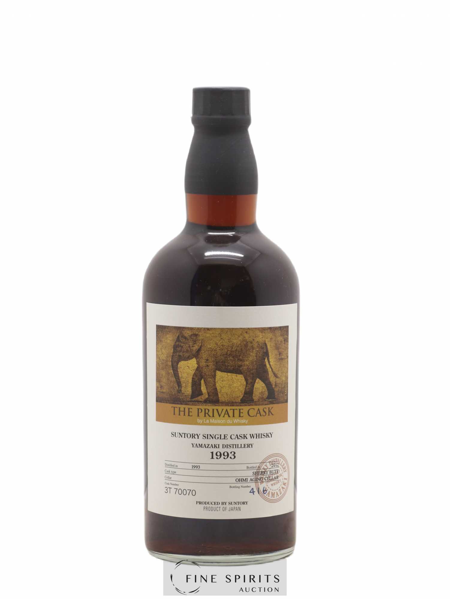 Yamazaki 1993 Of. Single Sherry Butt Cask n°3T70070 - bottled 2012 LMDW The Private Cask - Lot de 1 bouteille - 1
