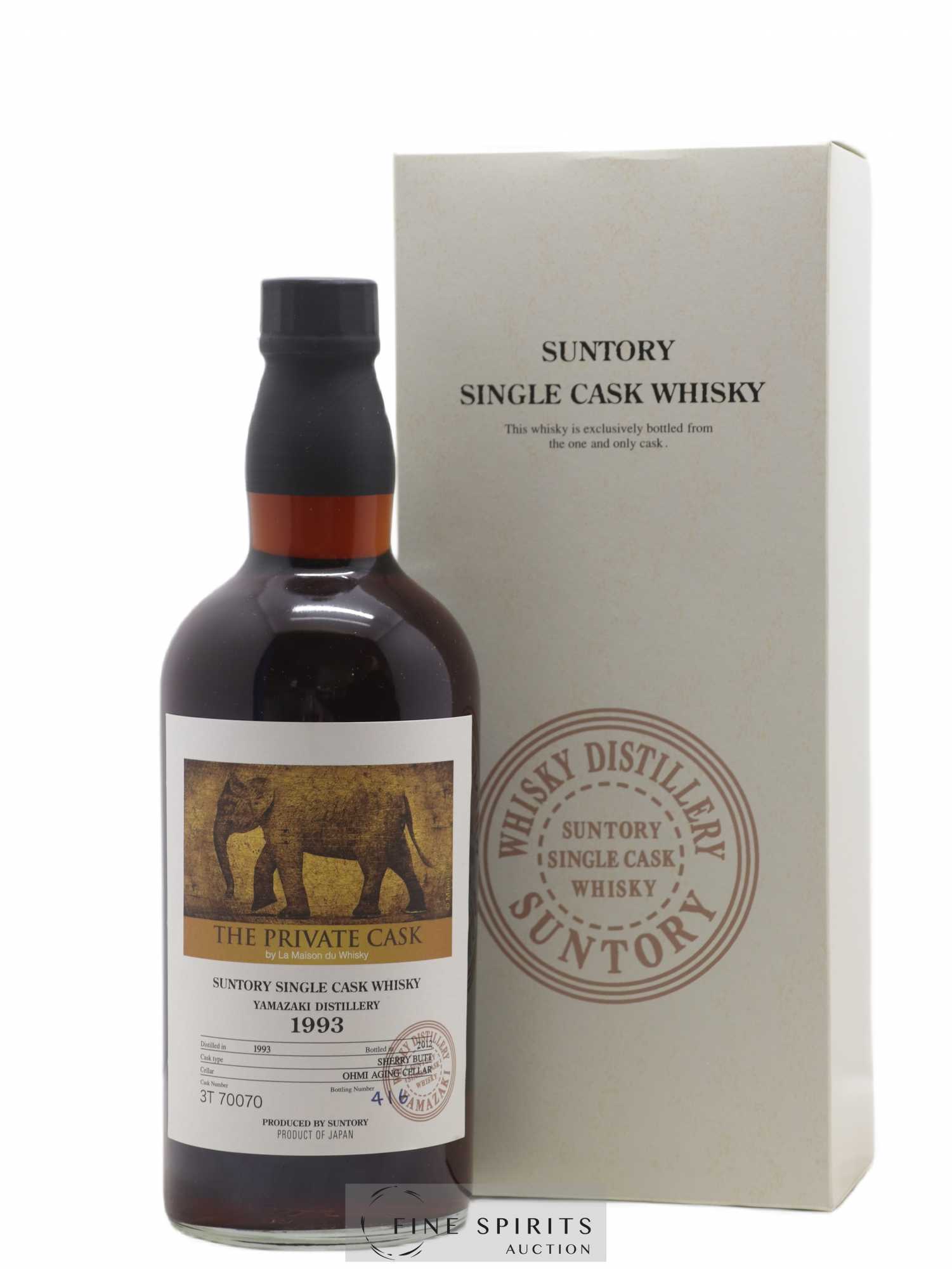 Yamazaki 1993 Of. Single Sherry Butt Cask n°3T70070 - bottled 2012 LMDW The Private Cask - Lot de 1 bouteille - 0