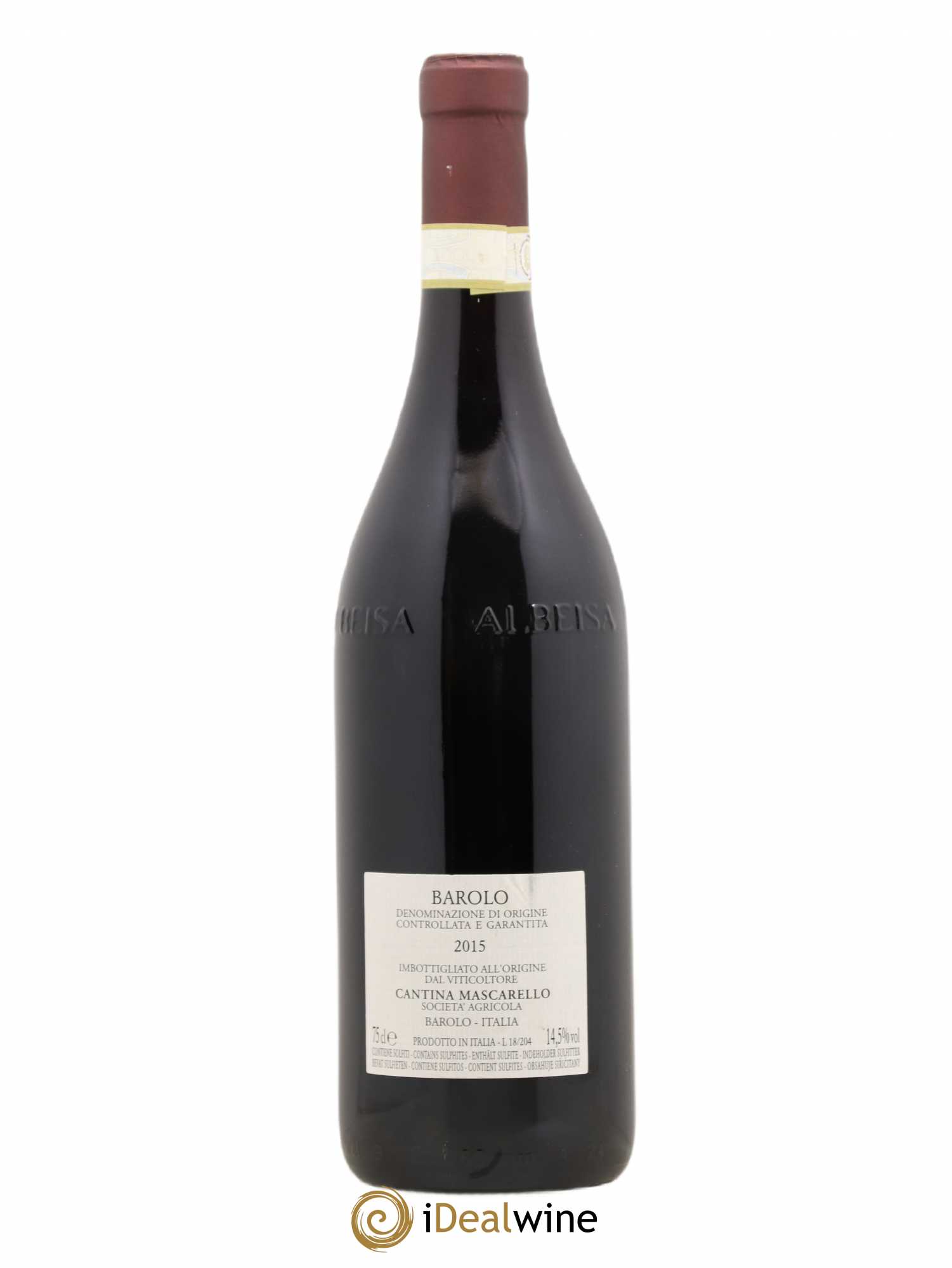 Barolo DOCG Bartolo Mascarello 2015 - Lot de 1 bouteille - 1