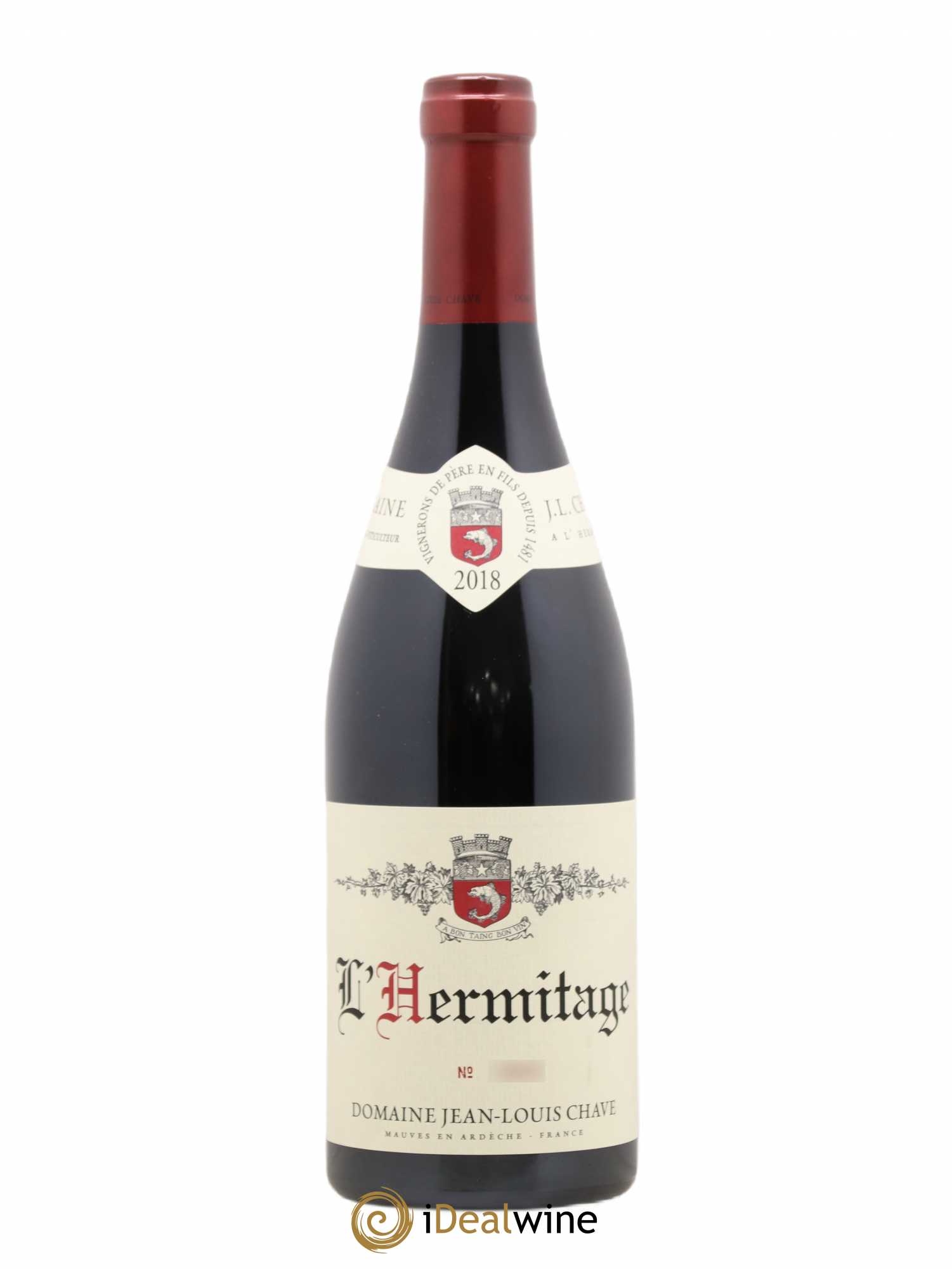 Hermitage Jean-Louis Chave 2018 - Lot de 1 bouteille - 0