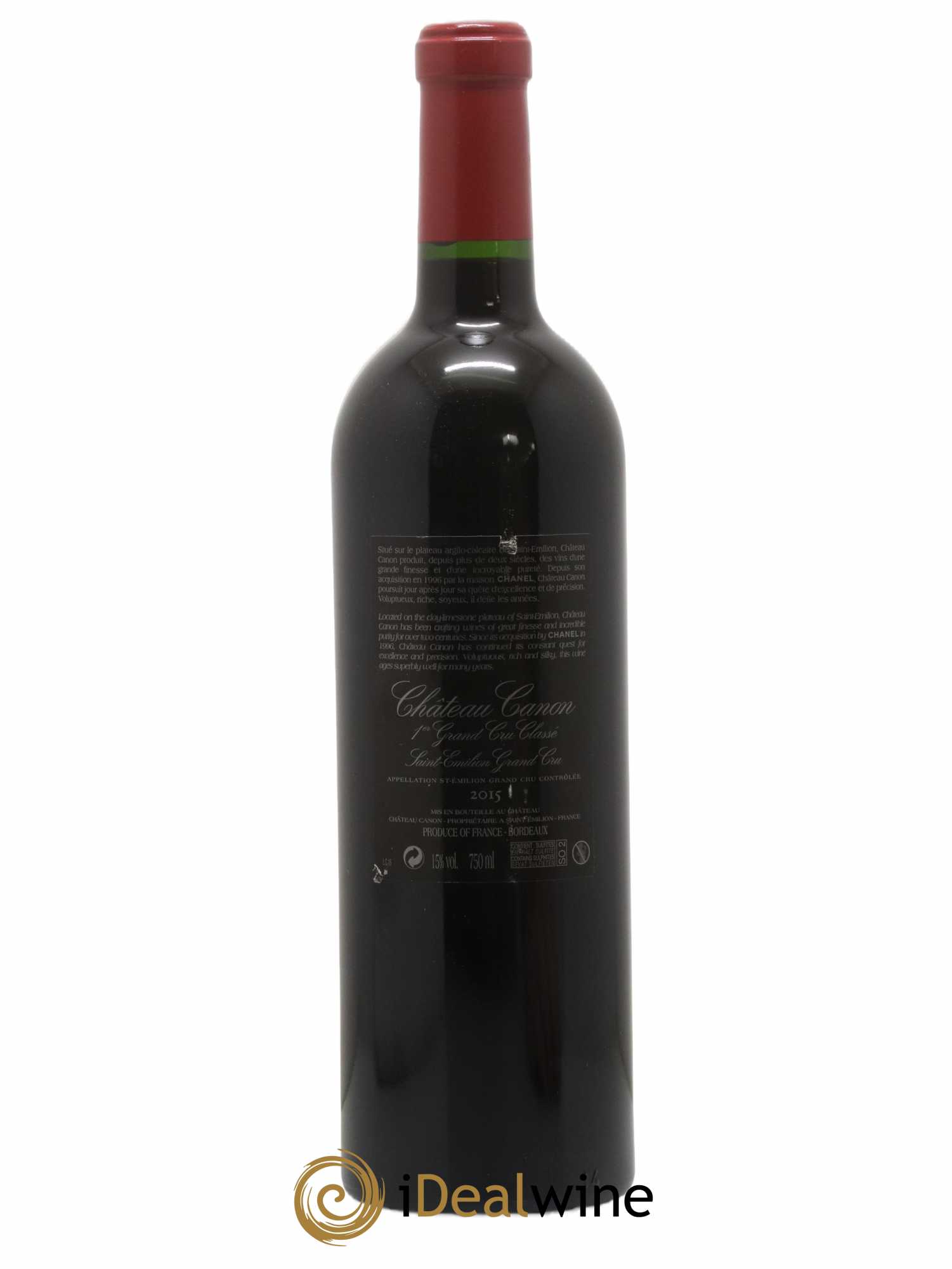 Château Canon 1er Grand Cru Classé B 2015 - Lot de 1 bouteille - 1