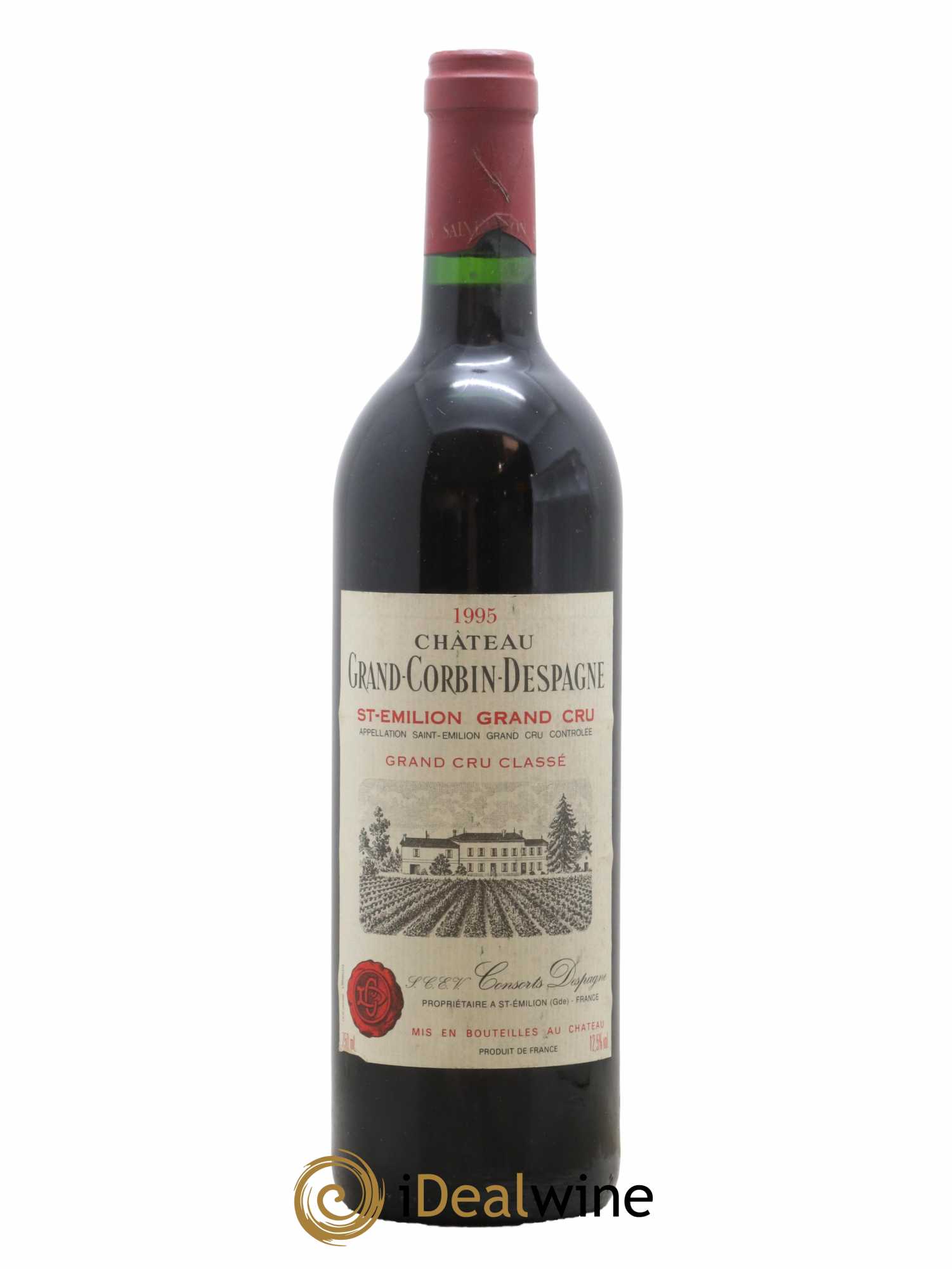 Château Grand Corbin Despagne Grand Cru Classé 1995 - Lot de 1 bouteille - 0
