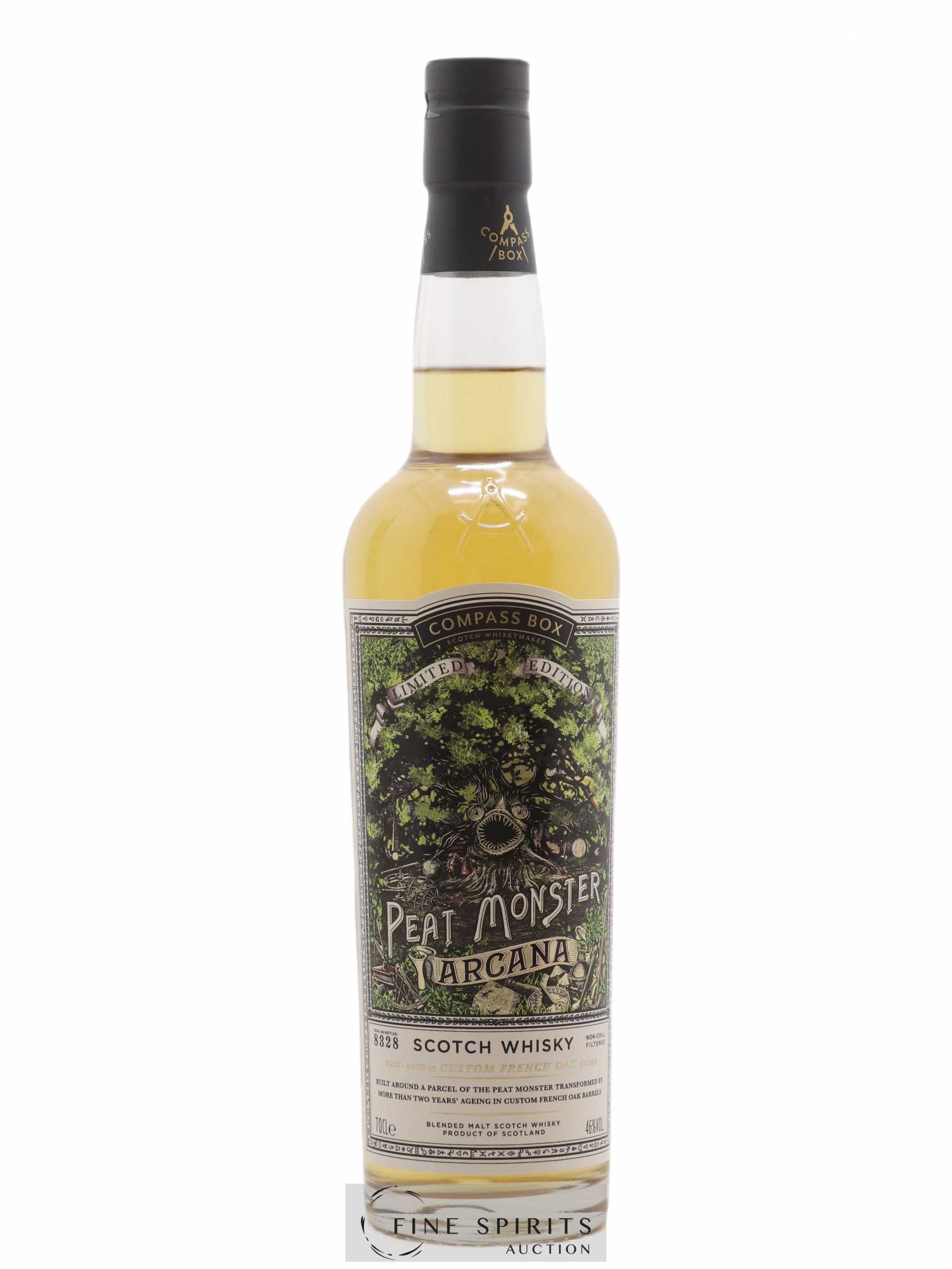 Peat Monster Arcana Compass Box One of 8328 - bottled 2020 Limited Edition - Lot de 1 bouteille - 1
