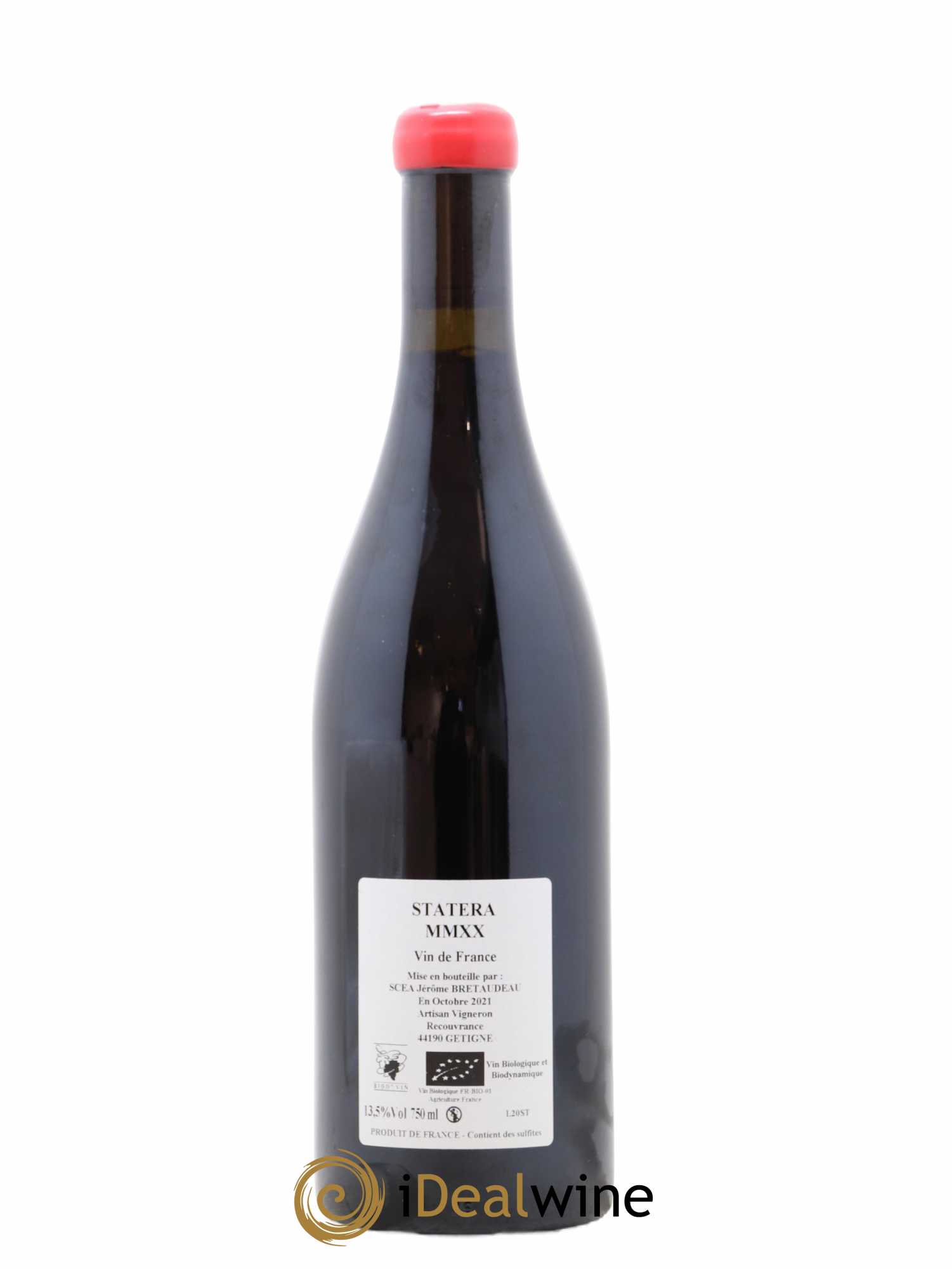 Vin de France Statera Jérôme Bretaudeau - Domaine de Bellevue  (sans prix de réserve) 2020 - Lot de 1 bouteille - 1