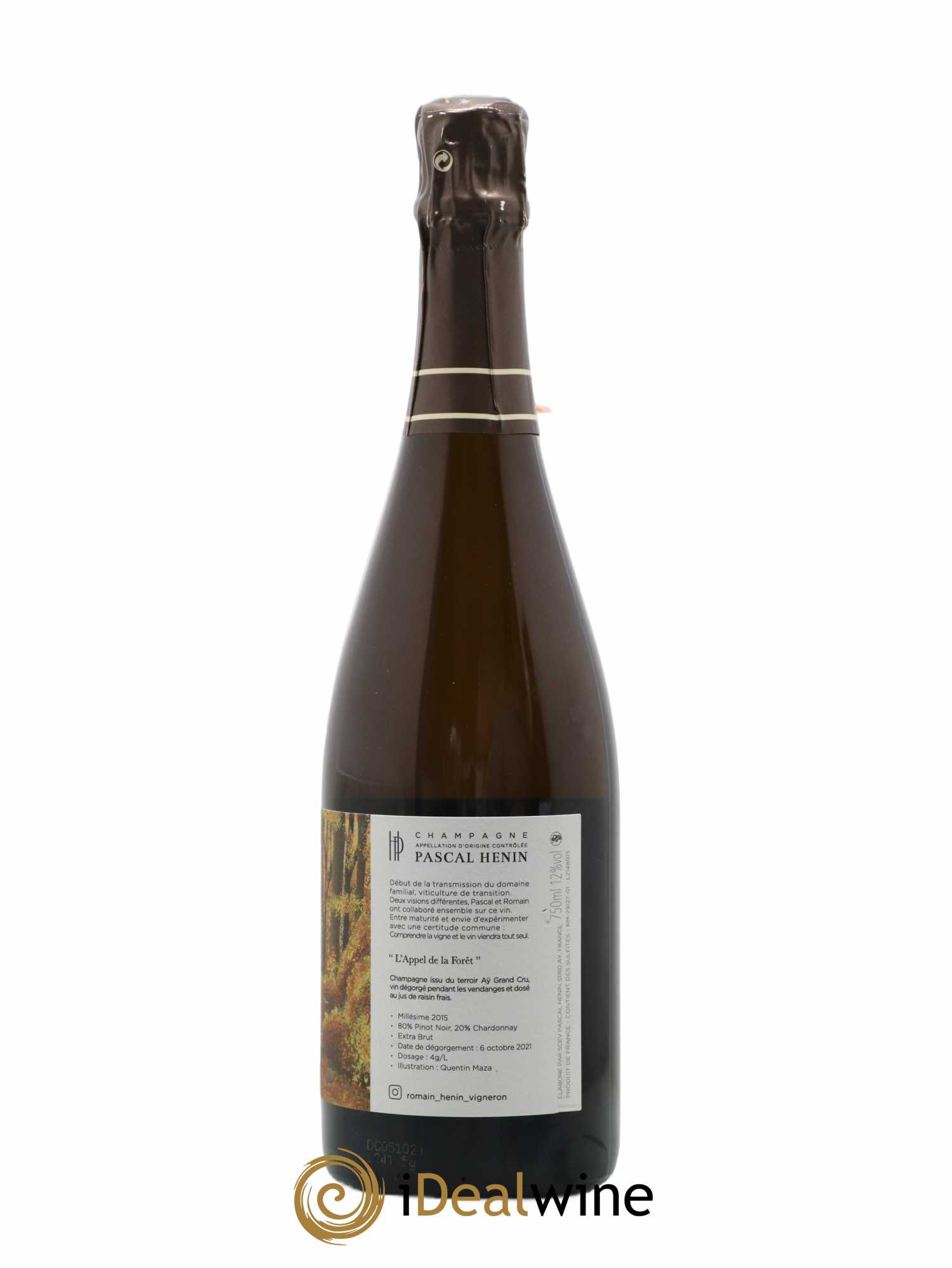 L'Appel de la Fôret Romain Henin 2015 - Lot de 1 bouteille - 1