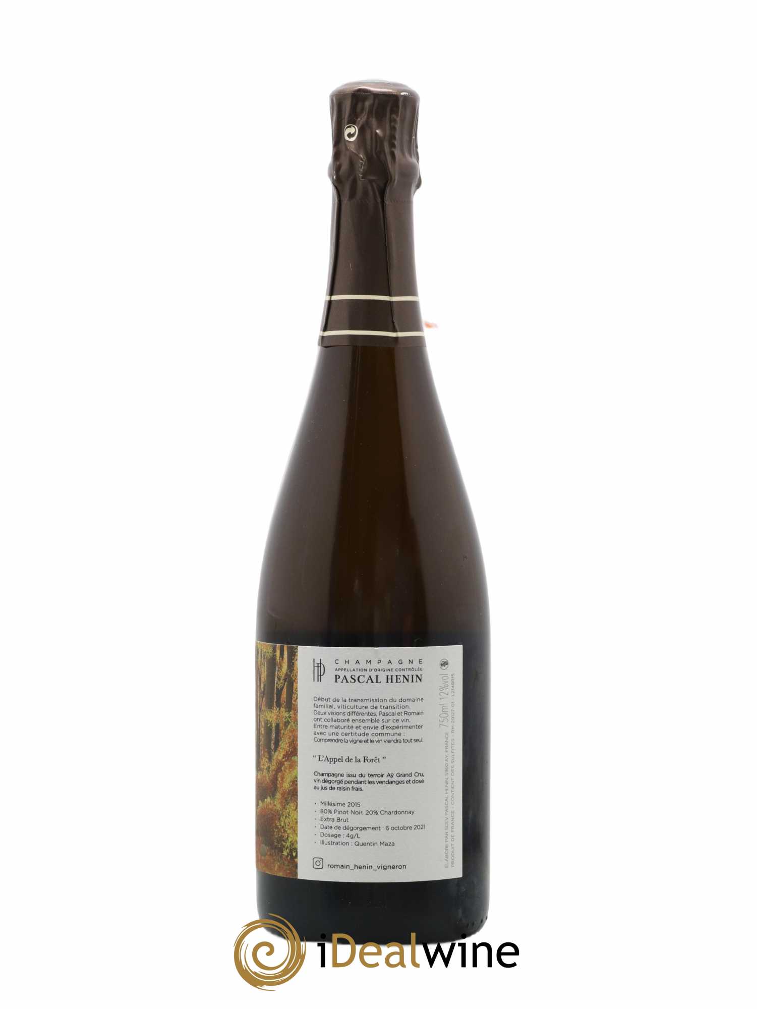 L'Appel de la Fôret Romain Henin 2015 - Lot de 1 bouteille - 1