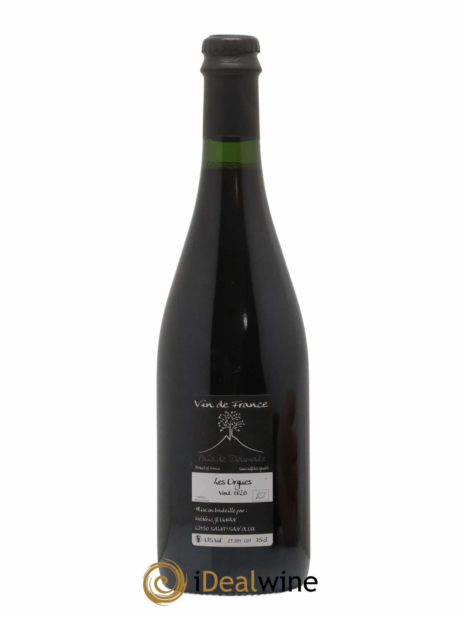 Vin de France Les Orgues Vignoble de l'Arbre Blanc 2018 - Lot de 1 bouteille - 1