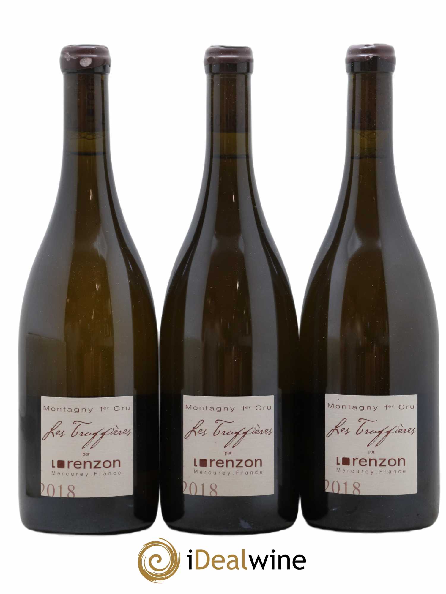 Montagny 1er Cru Les Truffières Bruno Lorenzon 2018 - Lot de 3 bouteilles - 0