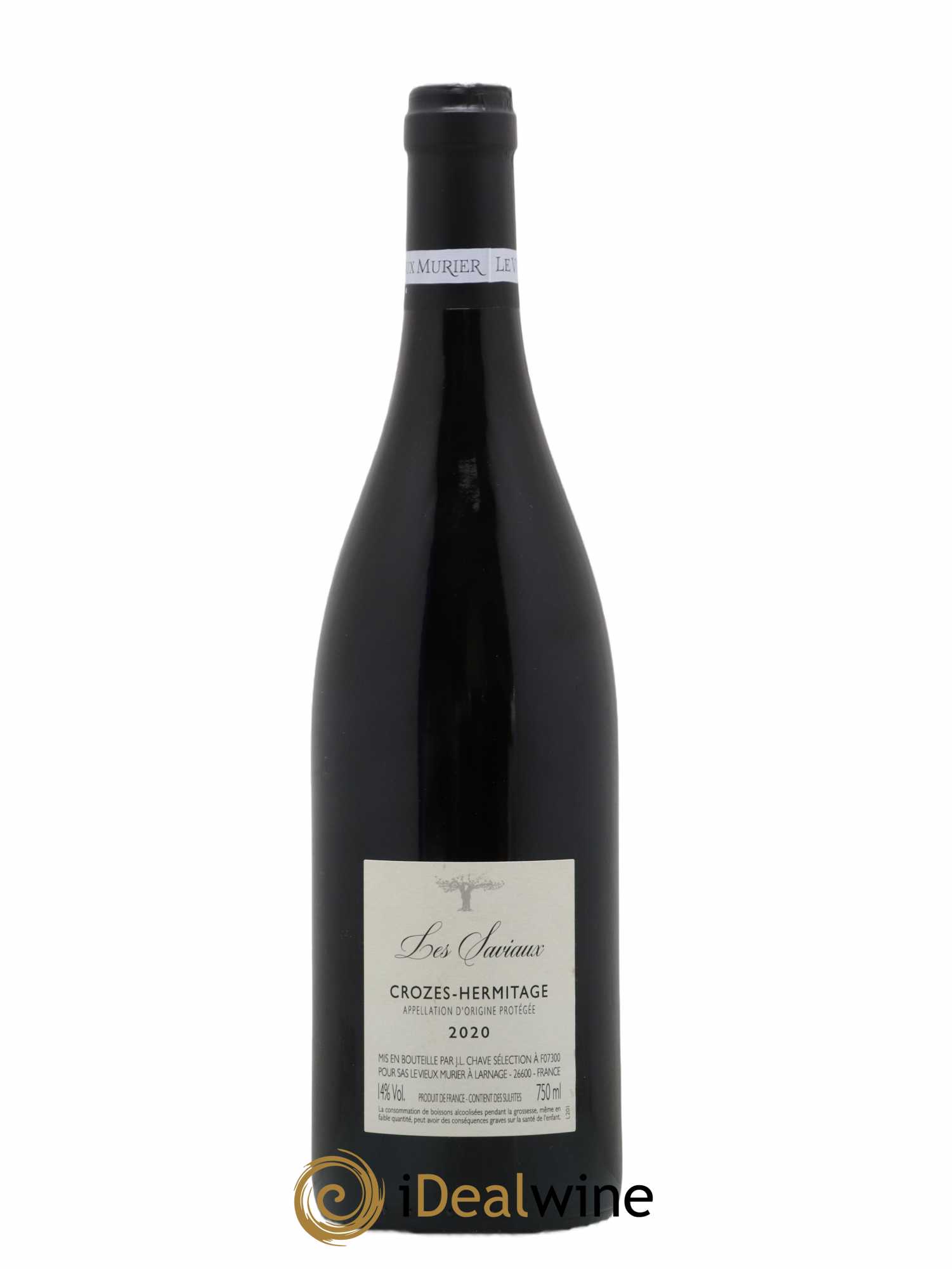 Crozes-Hermitage J-L. Chave Sélection Les Saviaux le Vieux Murier 2020 - Lot de 1 bouteille - 1