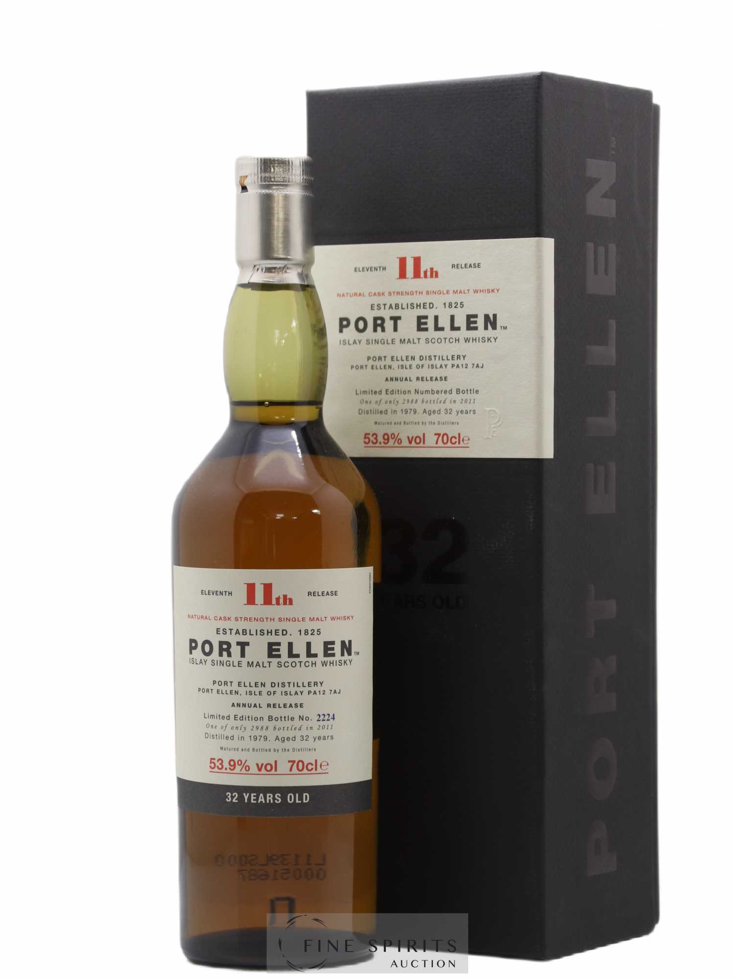 Port Ellen 32 years 1979 Of. 11th Release Natural Cask Strength - One of 2988 - bottled 2011 Limited Edition - Lot de 1 bouteille - 0
