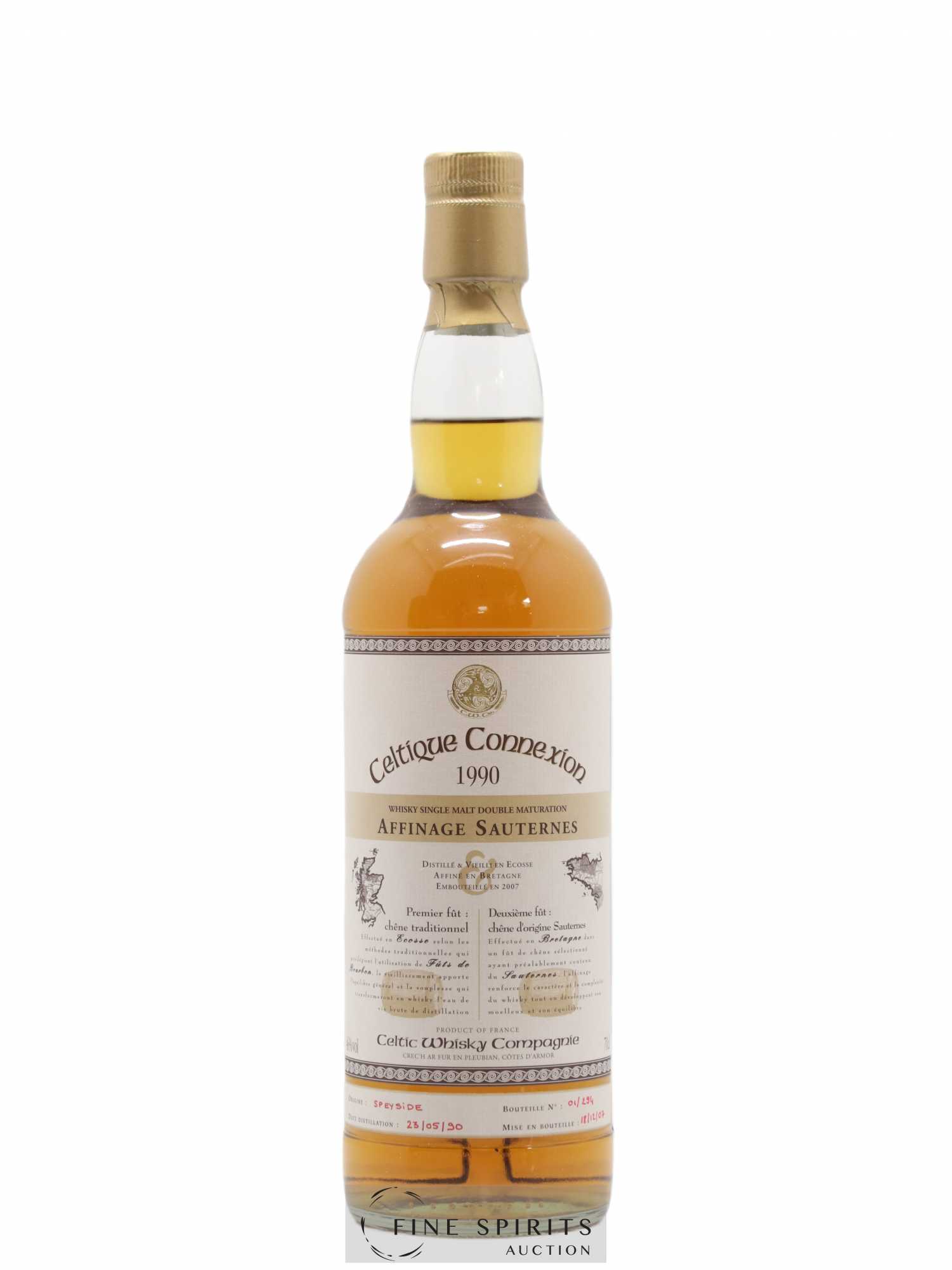 Celtique Connexion 1990 Celtic Whisky Compagnie Affinage Sauternes One of 294 - bottled 2007 - Lot de 1 bouteille - 1