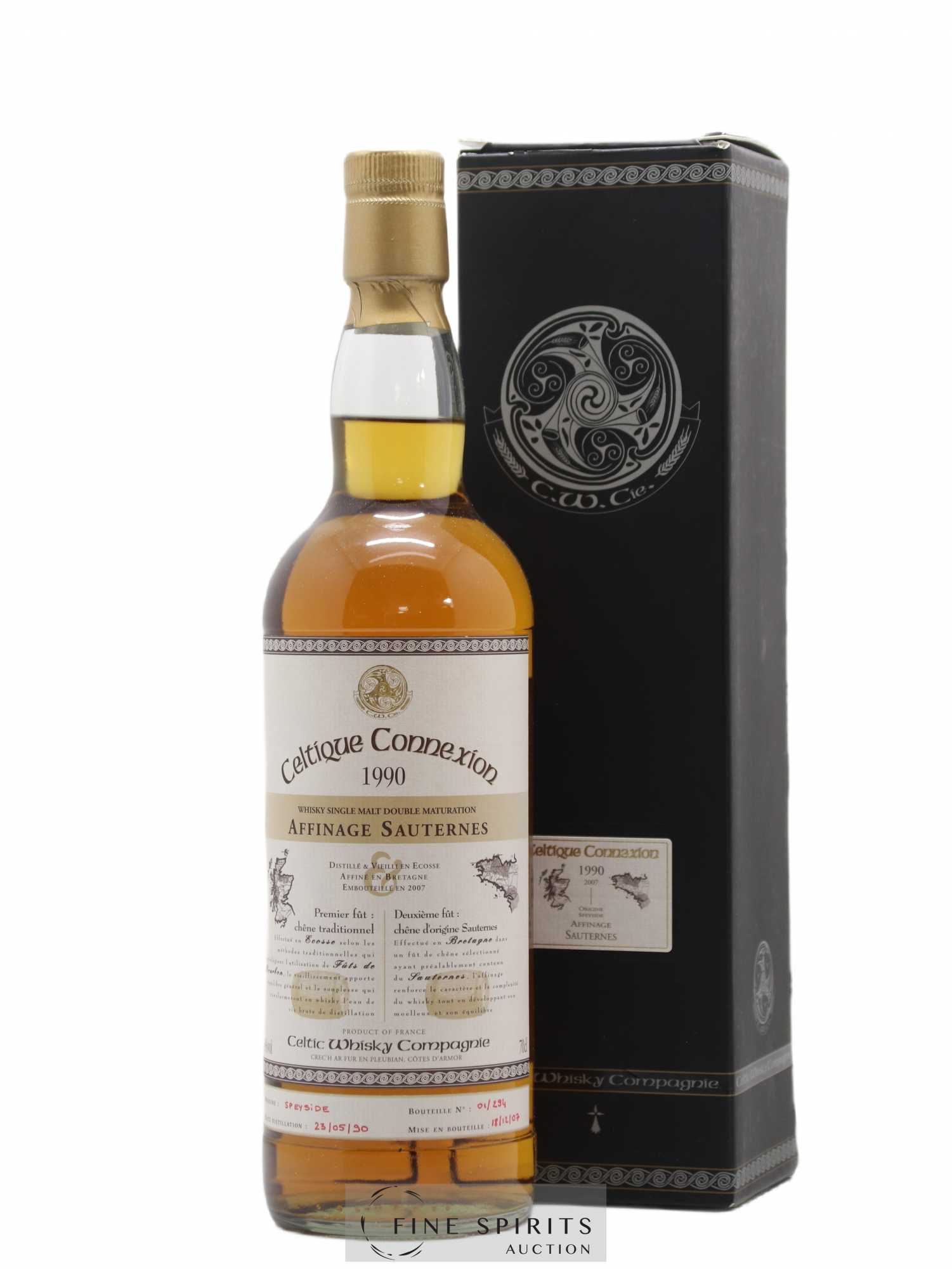 Celtique Connexion 1990 Celtic Whisky Compagnie Affinage Sauternes One of 294 - bottled 2007 - Lot de 1 bouteille - 0