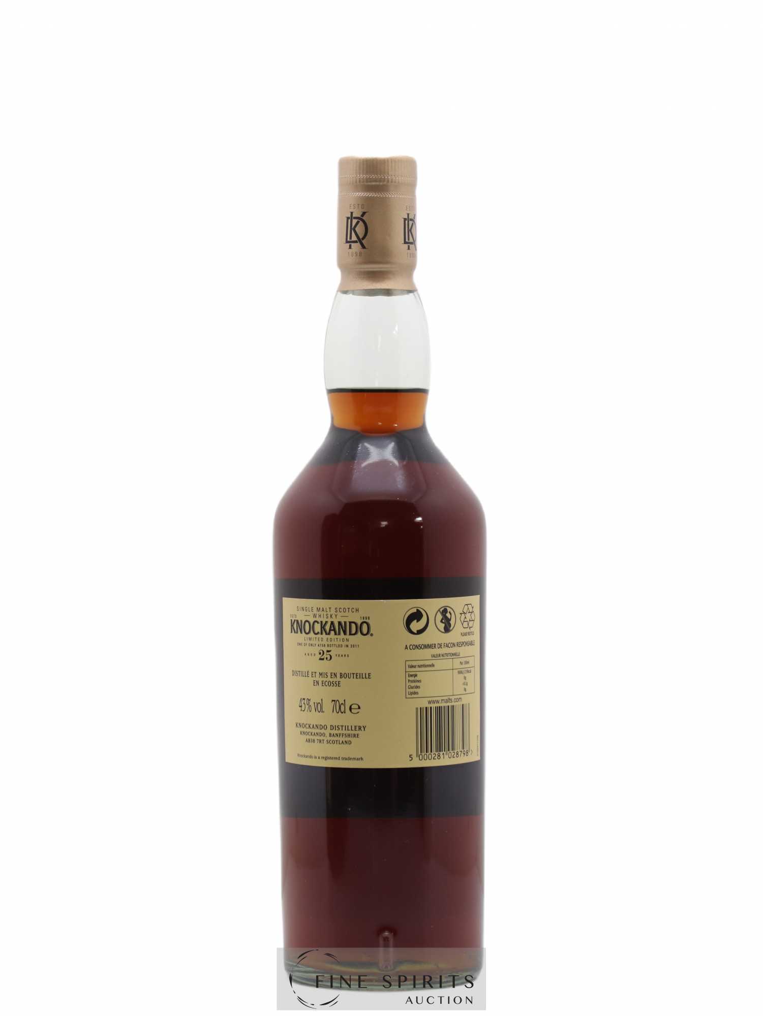 Knockando 25 years Of. One of 4758 - bottled 2011 Limited Edition - Posten von 1 Flasche - 2