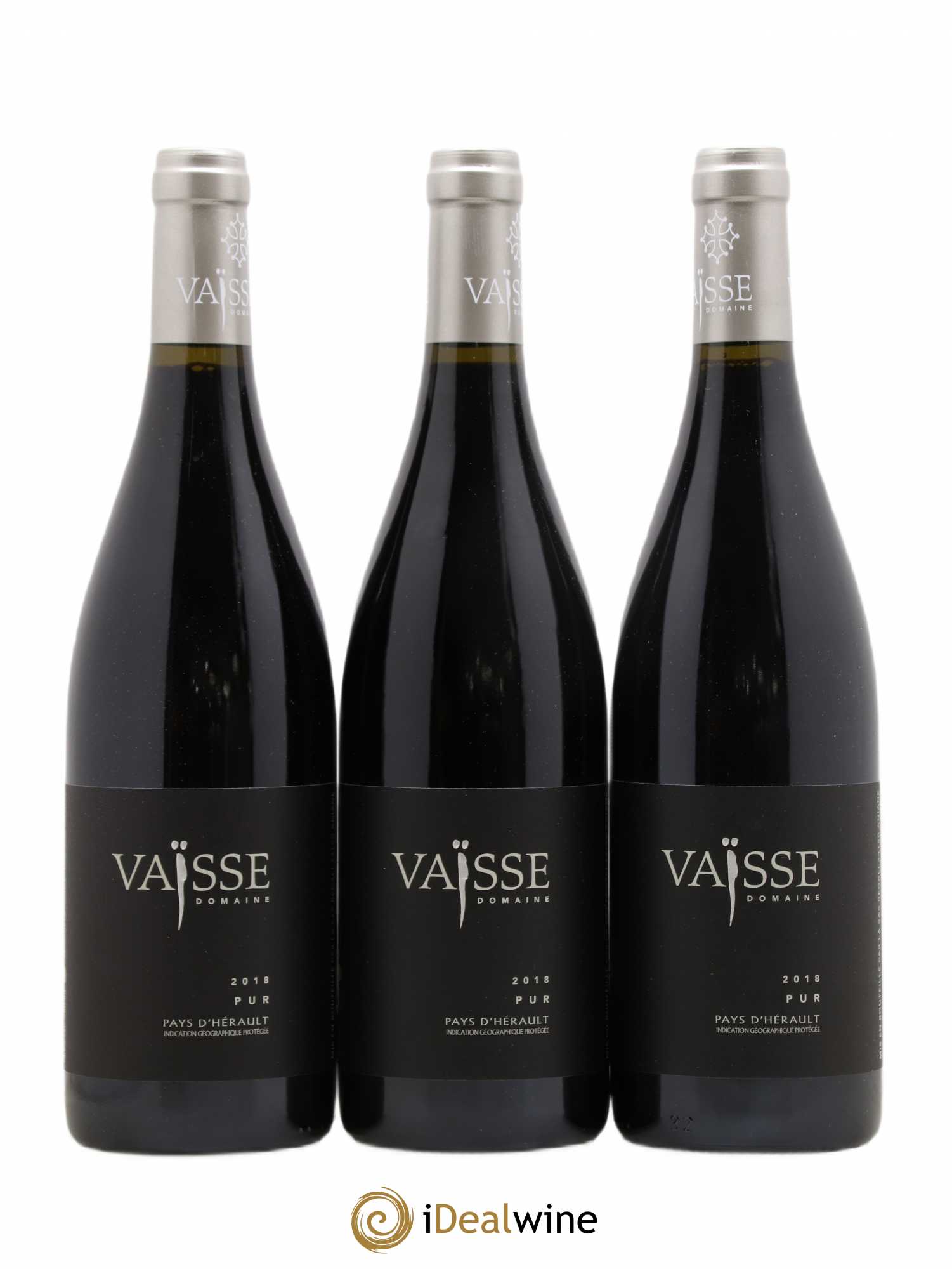 Pays d'Hérault Pur Vaisse (Domaine) 2018 - Lot de 3 bouteilles - 0