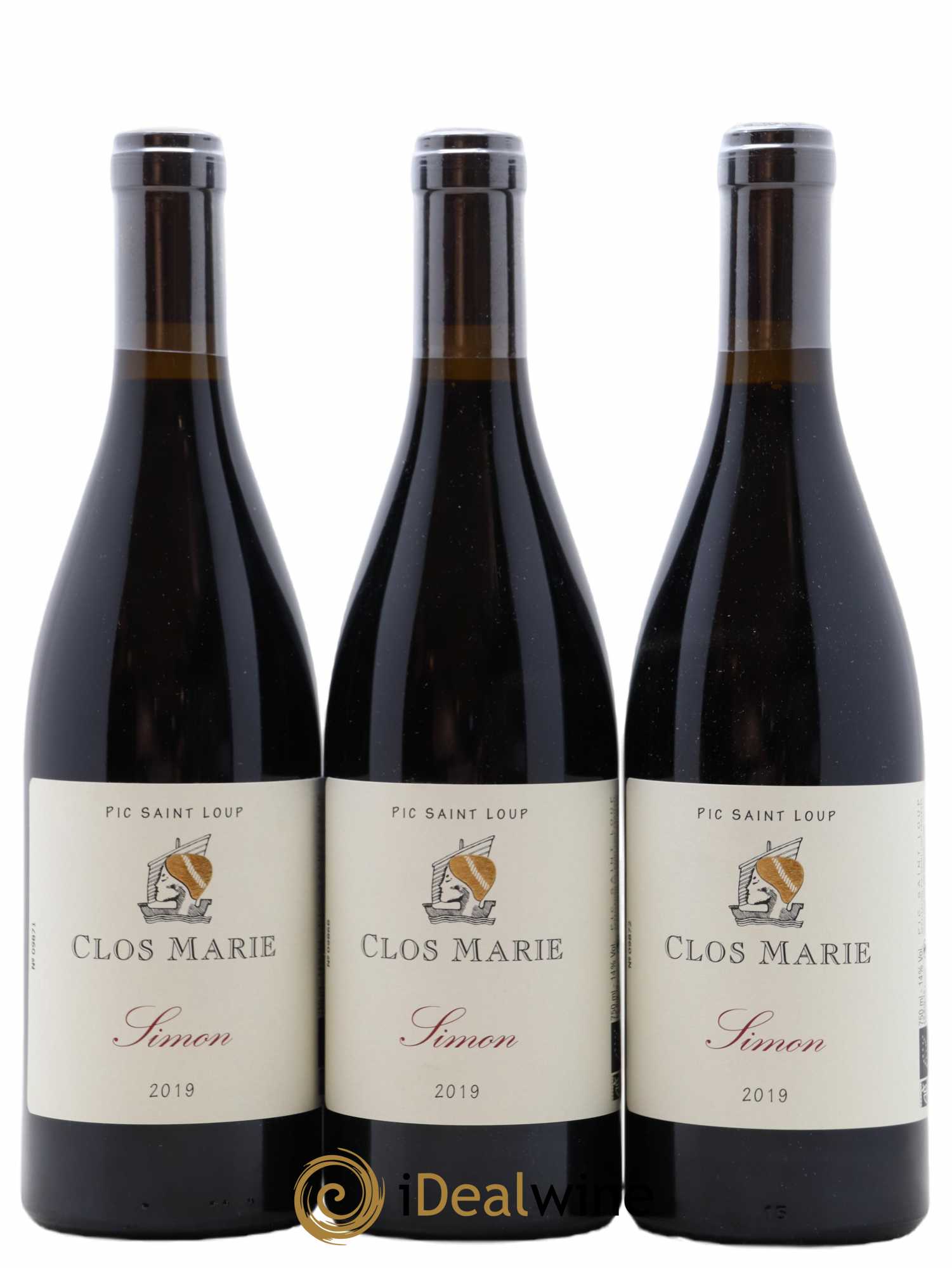 Pic Saint-Loup Clos Marie Cuvée Simon Christophe Peyrus et Françoise Julien 2019 - Lot de 6 bouteilles - 1