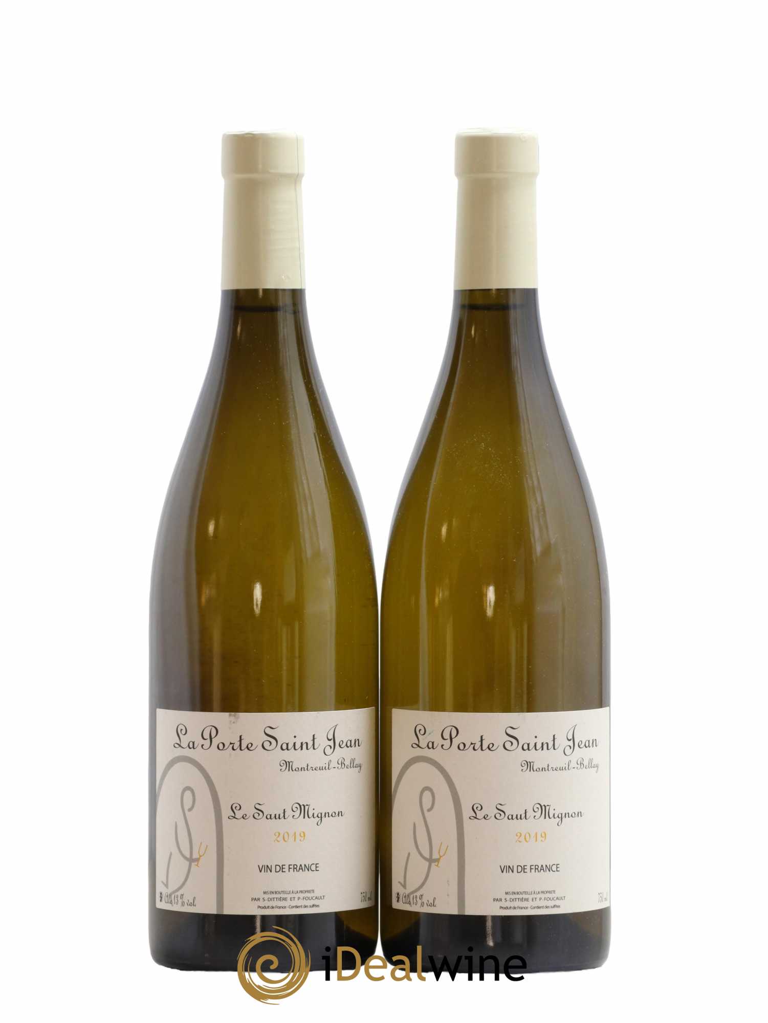 Vin de France Le Saut Mignon La Porte Saint Jean 2019 - Lot de 2 bouteilles - 0