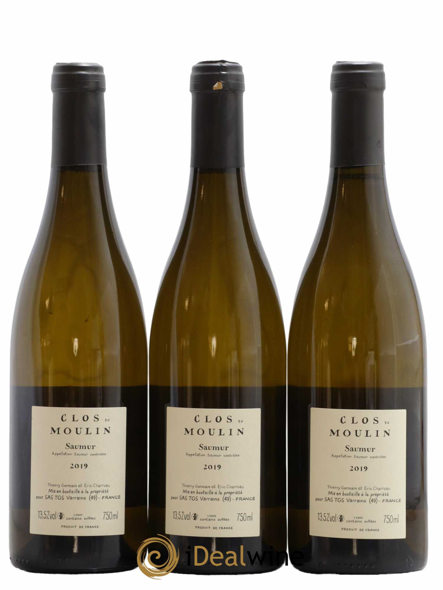 Saumur Clos du Moulin Domaine des Roches Neuves - Thierry Germain 2019 - Lot de 3 bouteilles - 1