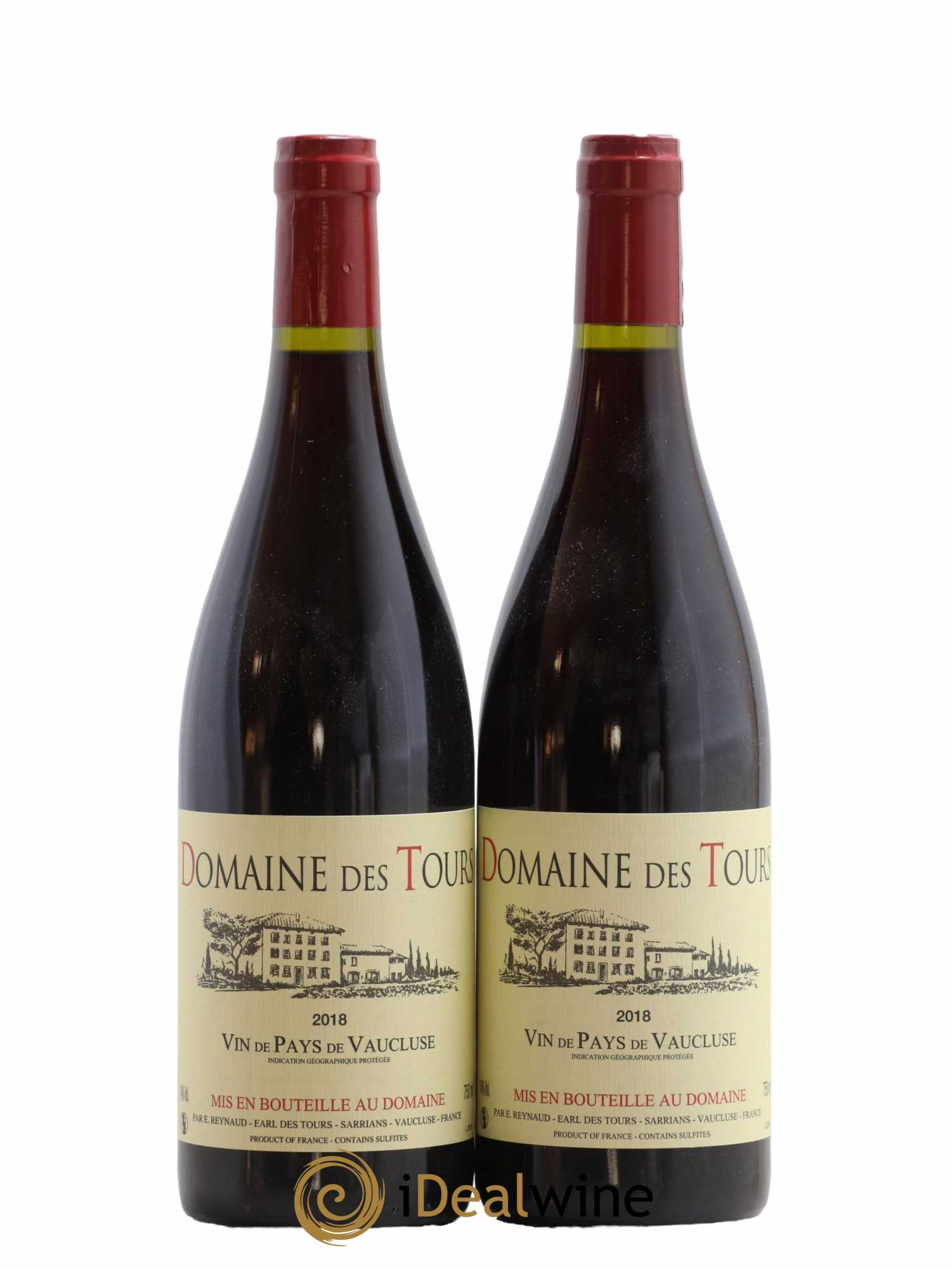 Vaucluse (Vin de Pays de Vaucluse) Domaine des Tours Emmanuel Reynaud 2018 - Lot de 2 bouteilles - 0