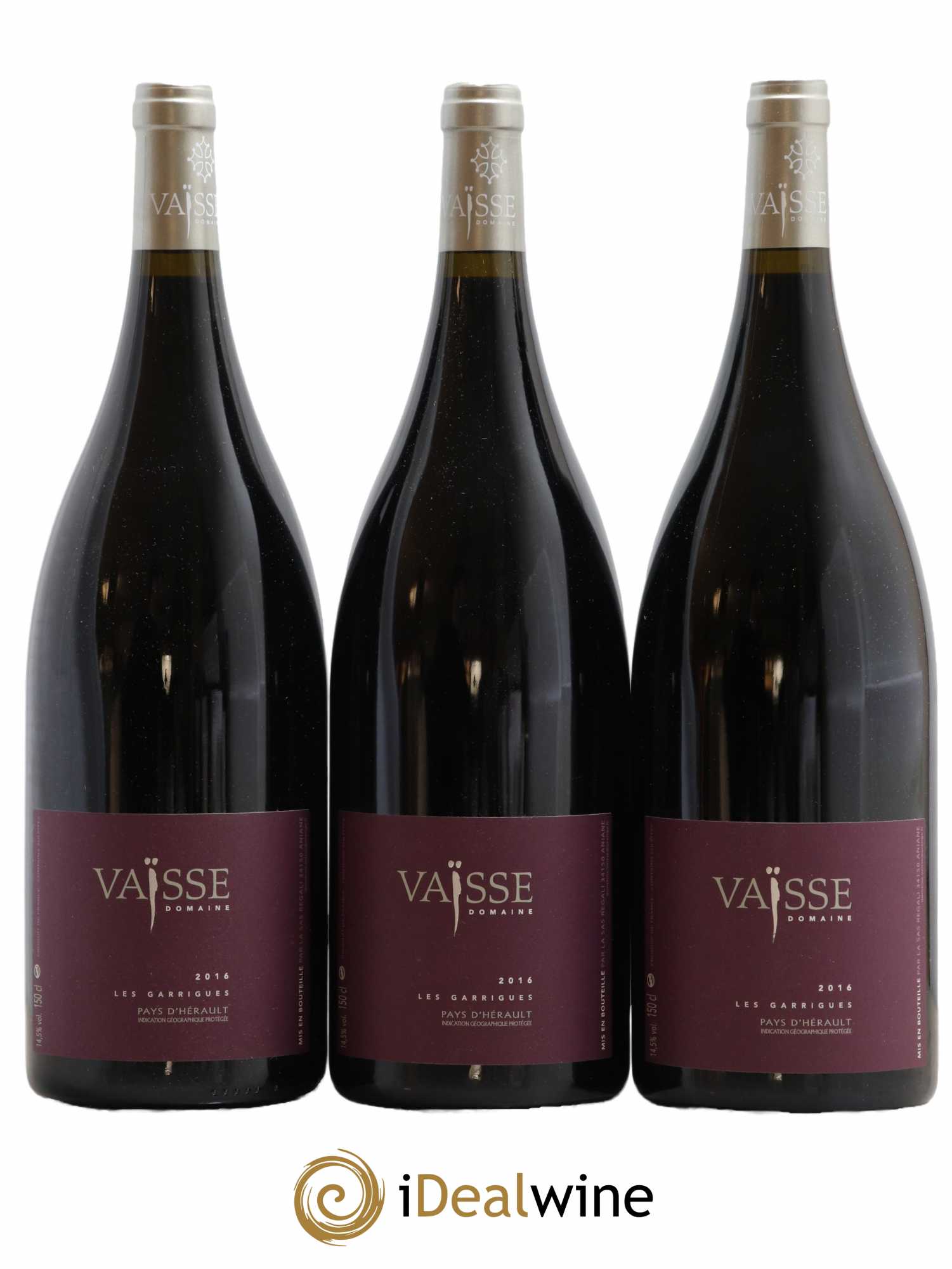 Pays d'Hérault Les Garrigues Domaine Vaisse 2016 - Lot de 3 magnums - 0