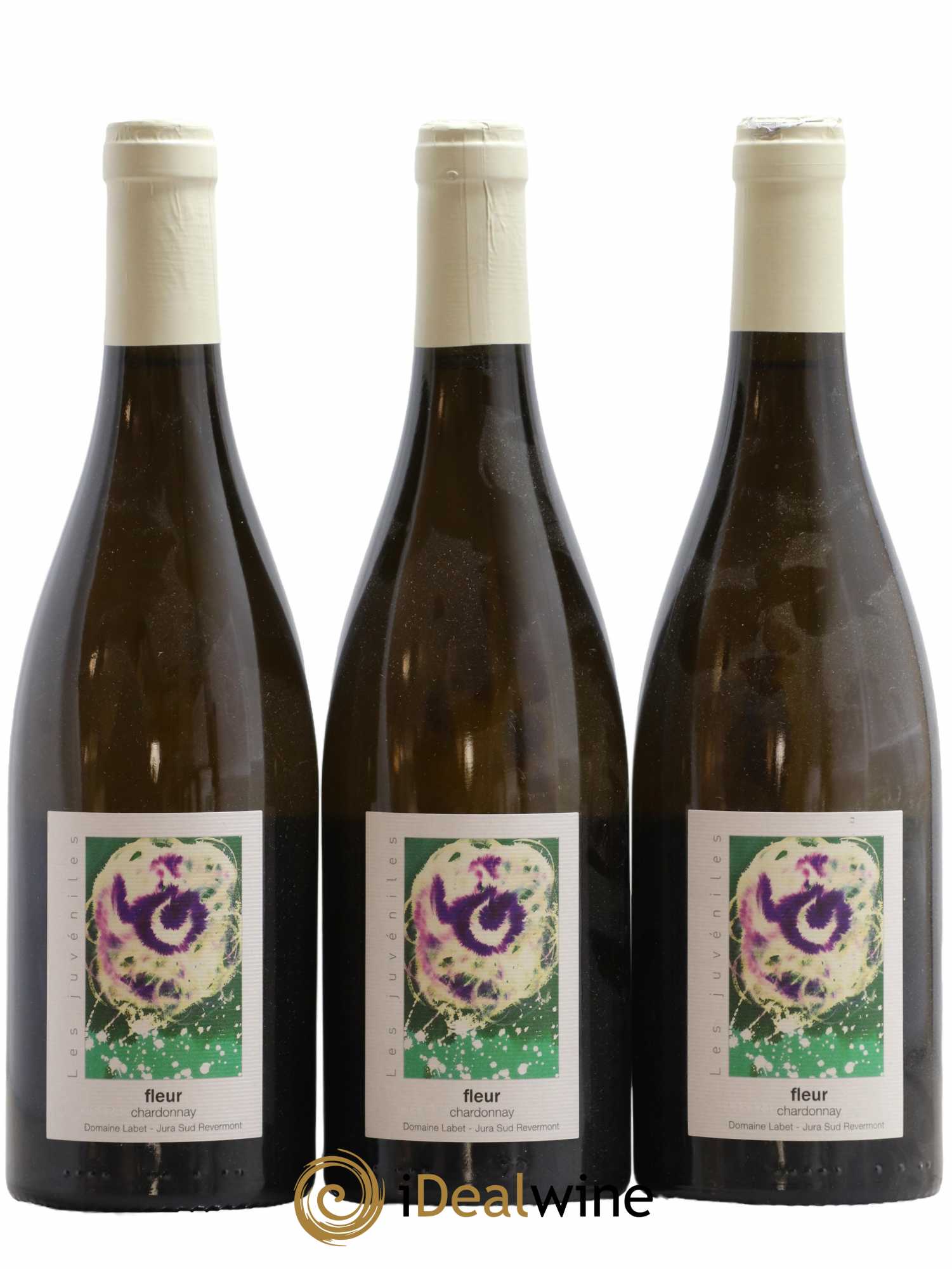 Côtes du Jura Chardonnay Fleur Romain - Julien - Charline Labet 2020 - Lot de 3 bouteilles - 0