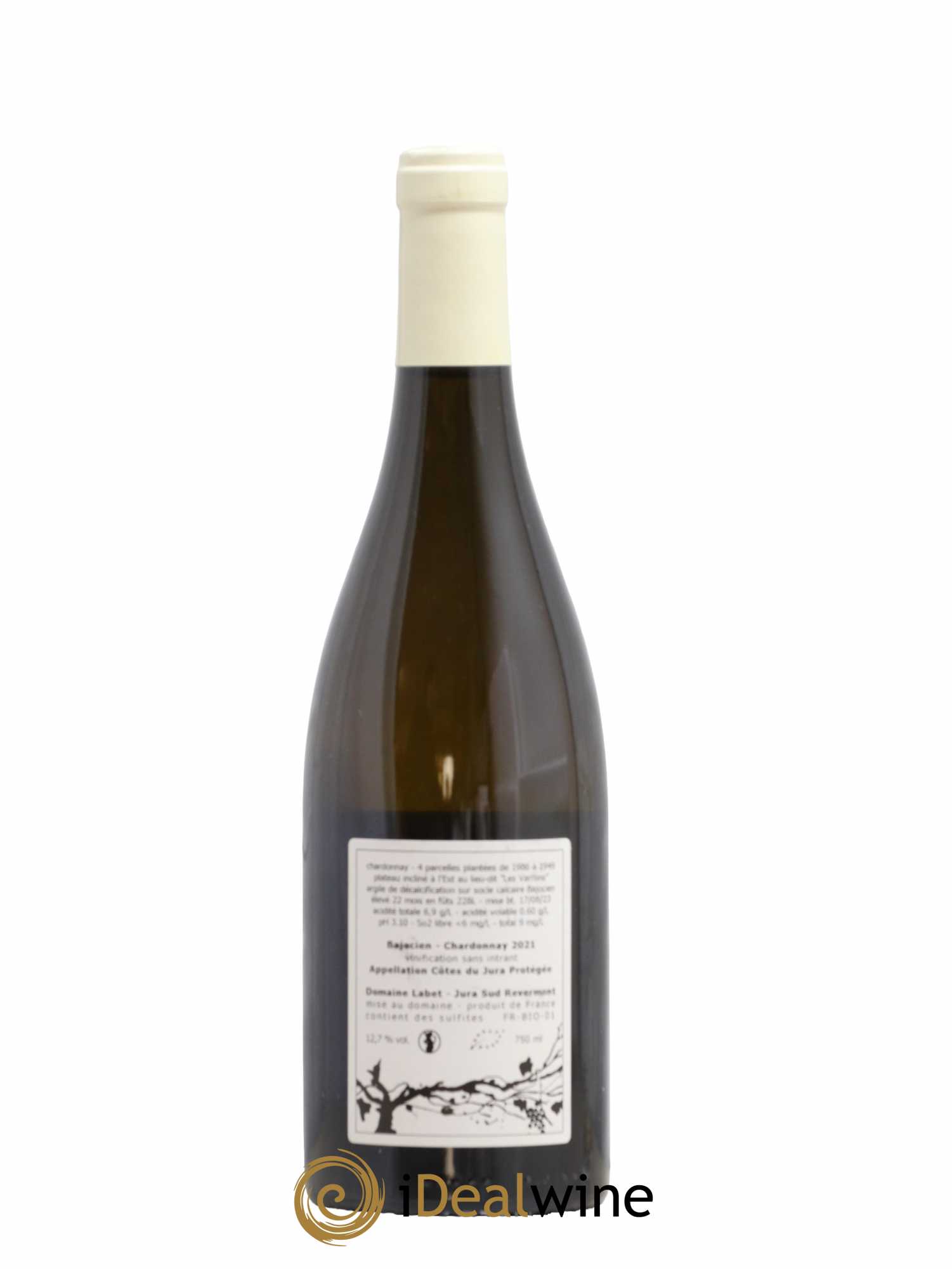 Côtes du Jura Chardonnay Bajocien Romain - Julien - Charline Labet 2021 - Lot de 1 bouteille - 1