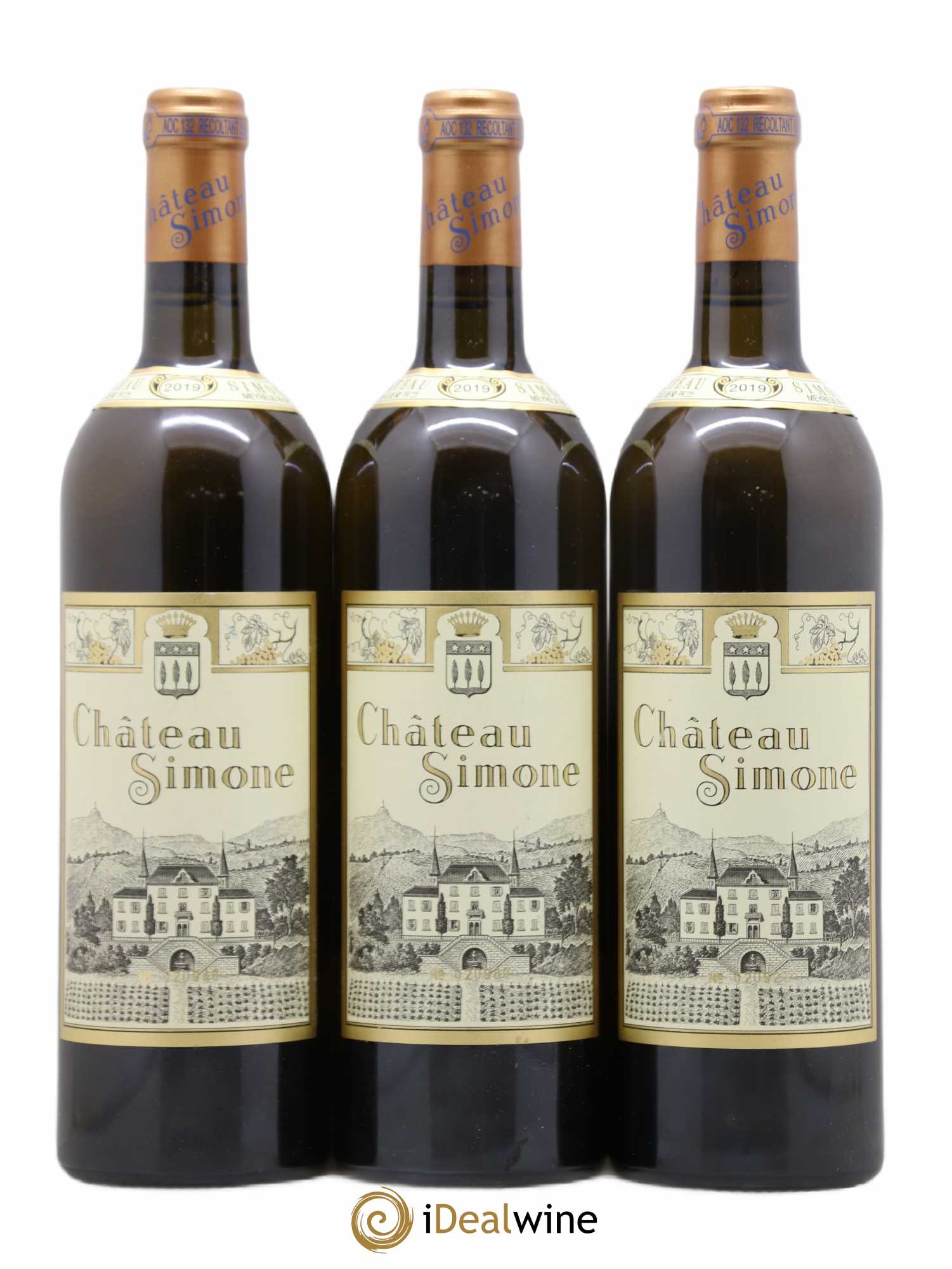Palette Château Simone Famille Rougier 2019 - Posten von 3 Flaschen - 0