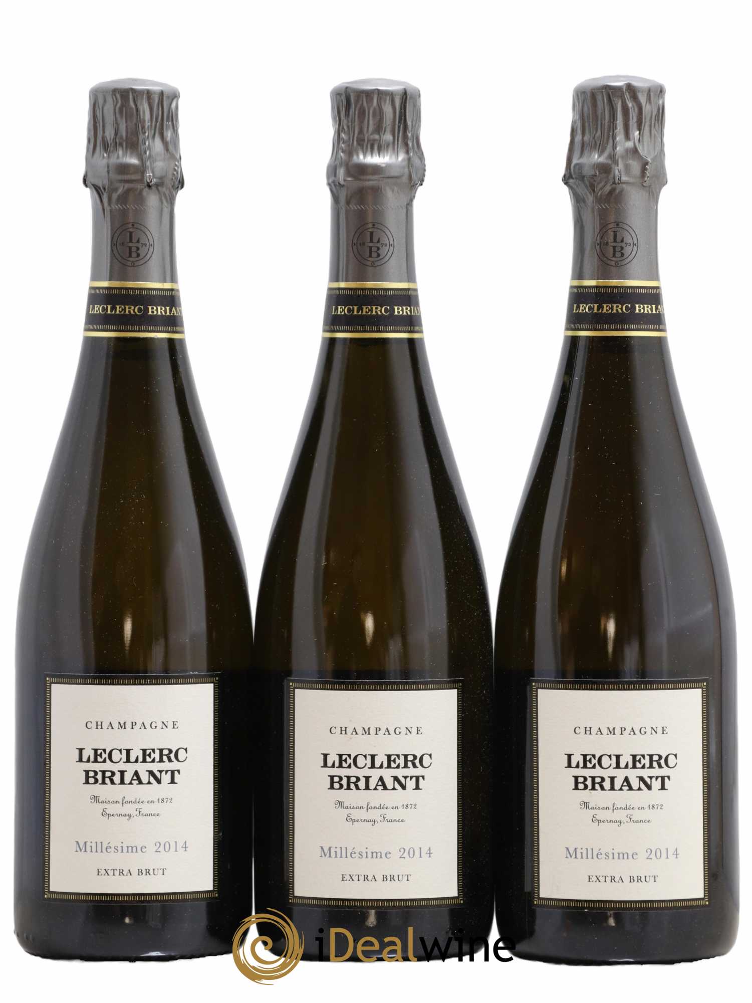 Millésimé Extra-Brut Leclerc Briant 2014 - Lot de 3 bouteilles - 0