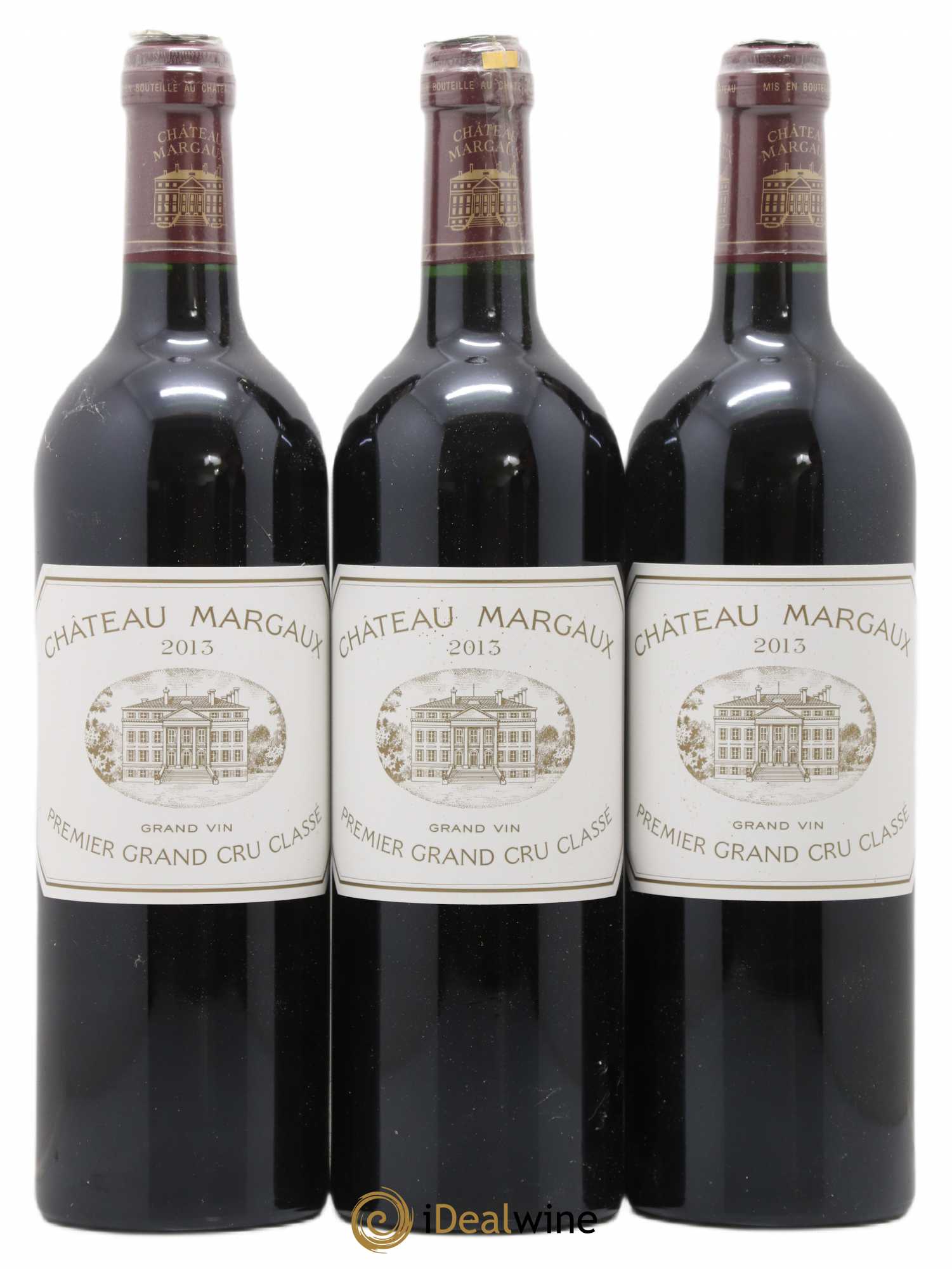 Château Margaux 1er Grand Cru Classé 2013 - Lot de 3 bouteilles - 0