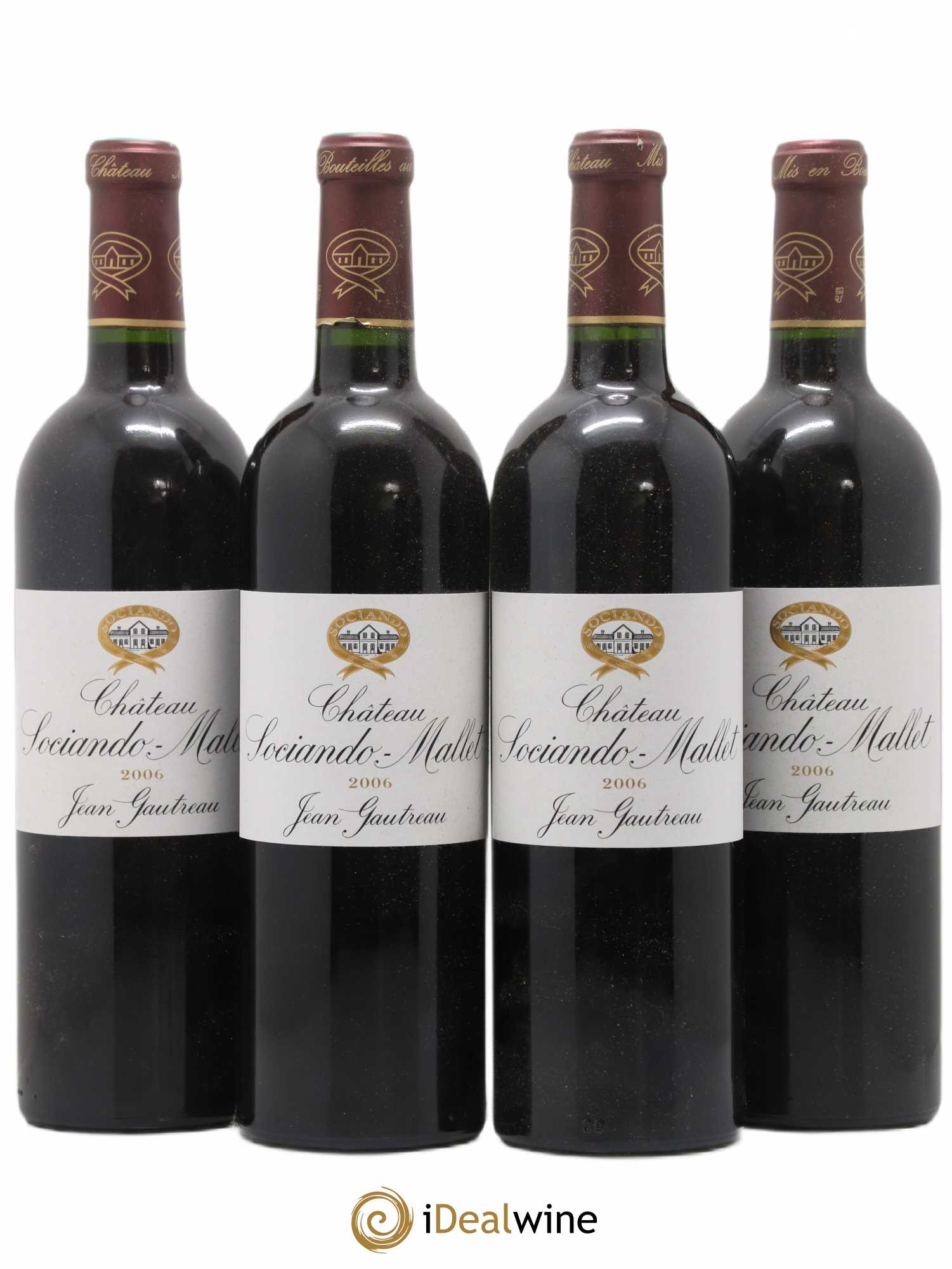 Château Sociando Mallet 2006 - Lot de 4 bouteilles - 0