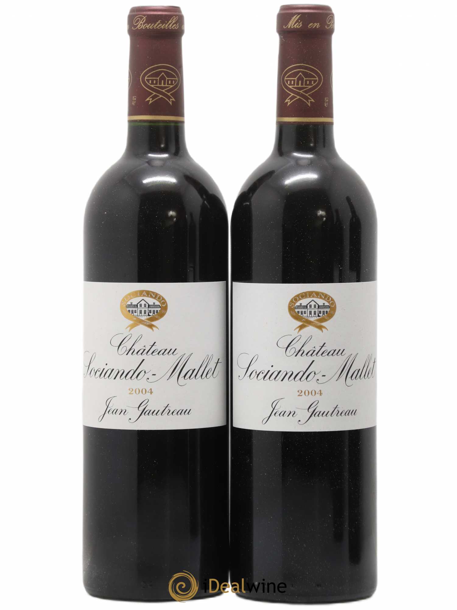 Château Sociando Mallet 2004 - Lot de 2 bouteilles - 0