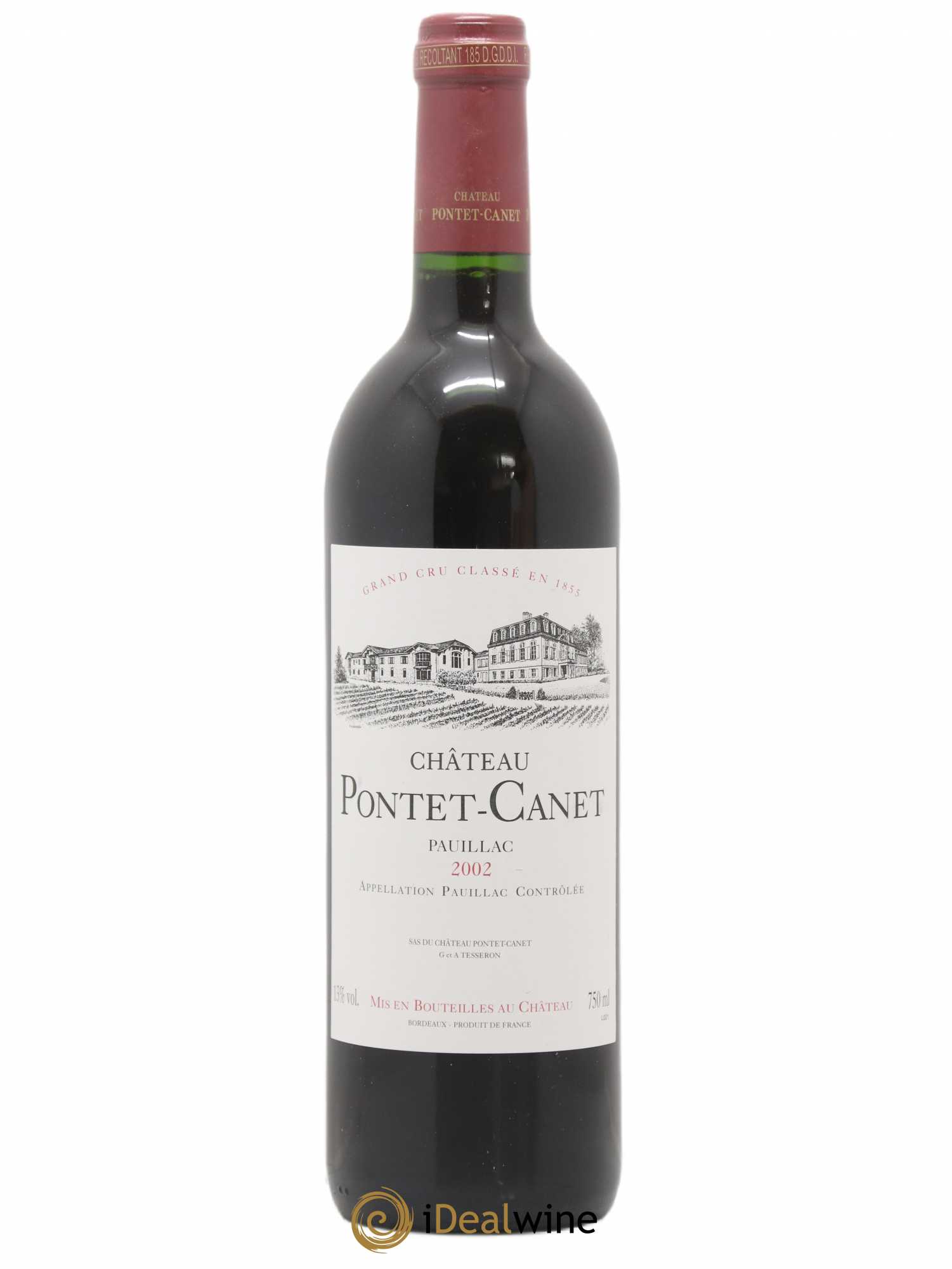 Château Pontet Canet 5ème Grand Cru Classé 2002 - Lot de 1 bouteille - 0