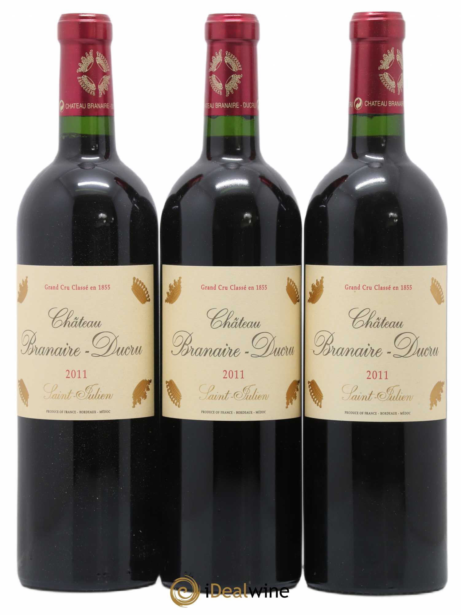Château Branaire Ducru 4ème Grand Cru Classé 2011 - Lot de 3 bouteilles - 0