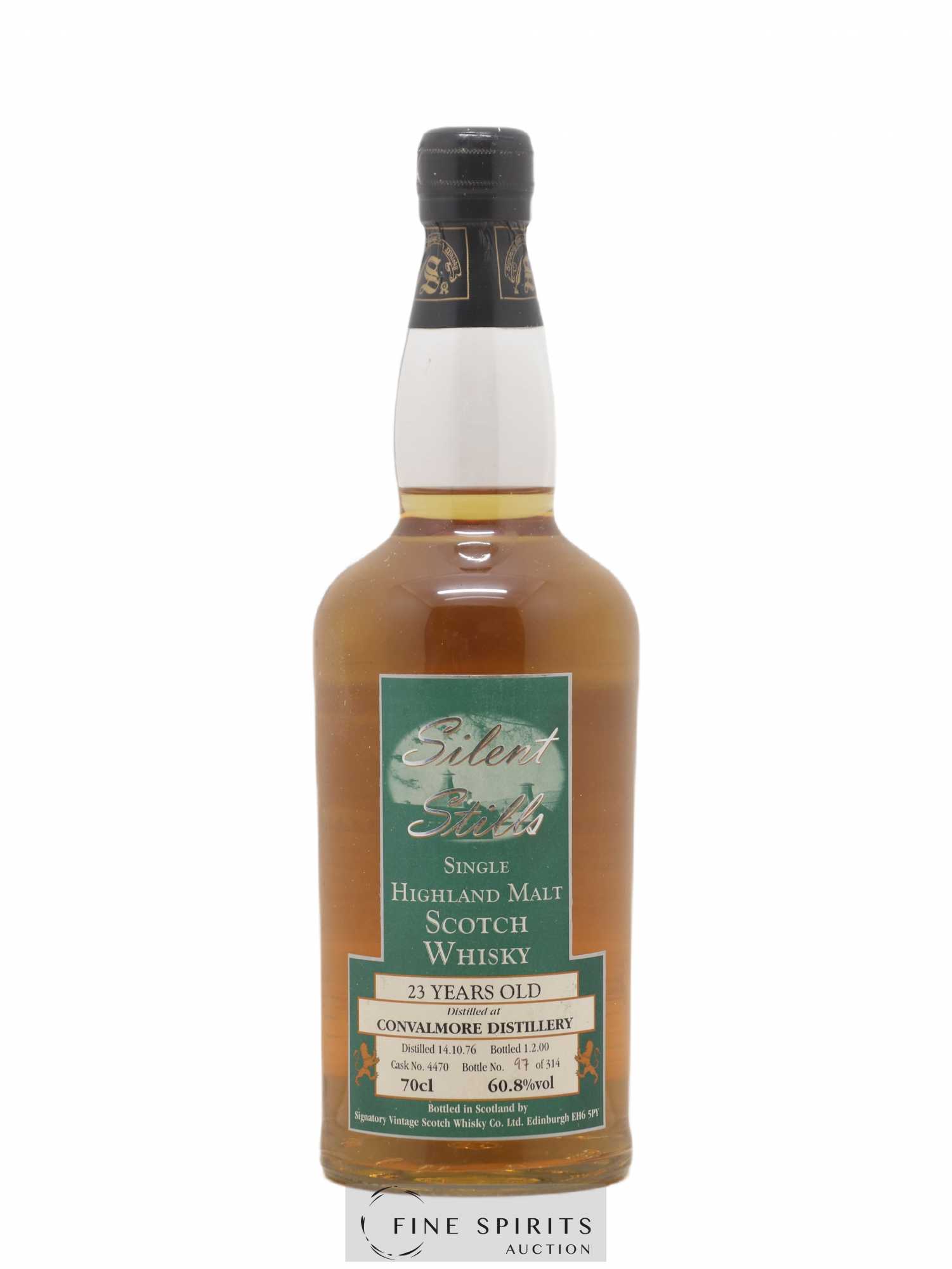 Convalmore 23 years 1976 Of. Silent Stills Cask n°4470 - One of 314 - bottled 2000 - Lot de 1 bouteille - 1