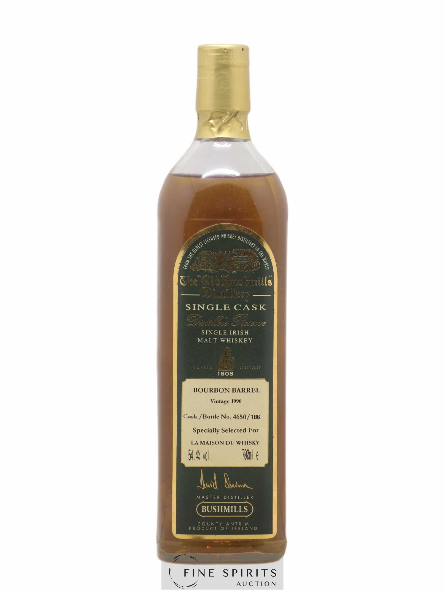 Bushmills 1990 Of. Bourbon Cask n°4650 LMDW Distiller's Reserve - Lot de 1 bouteille - 1