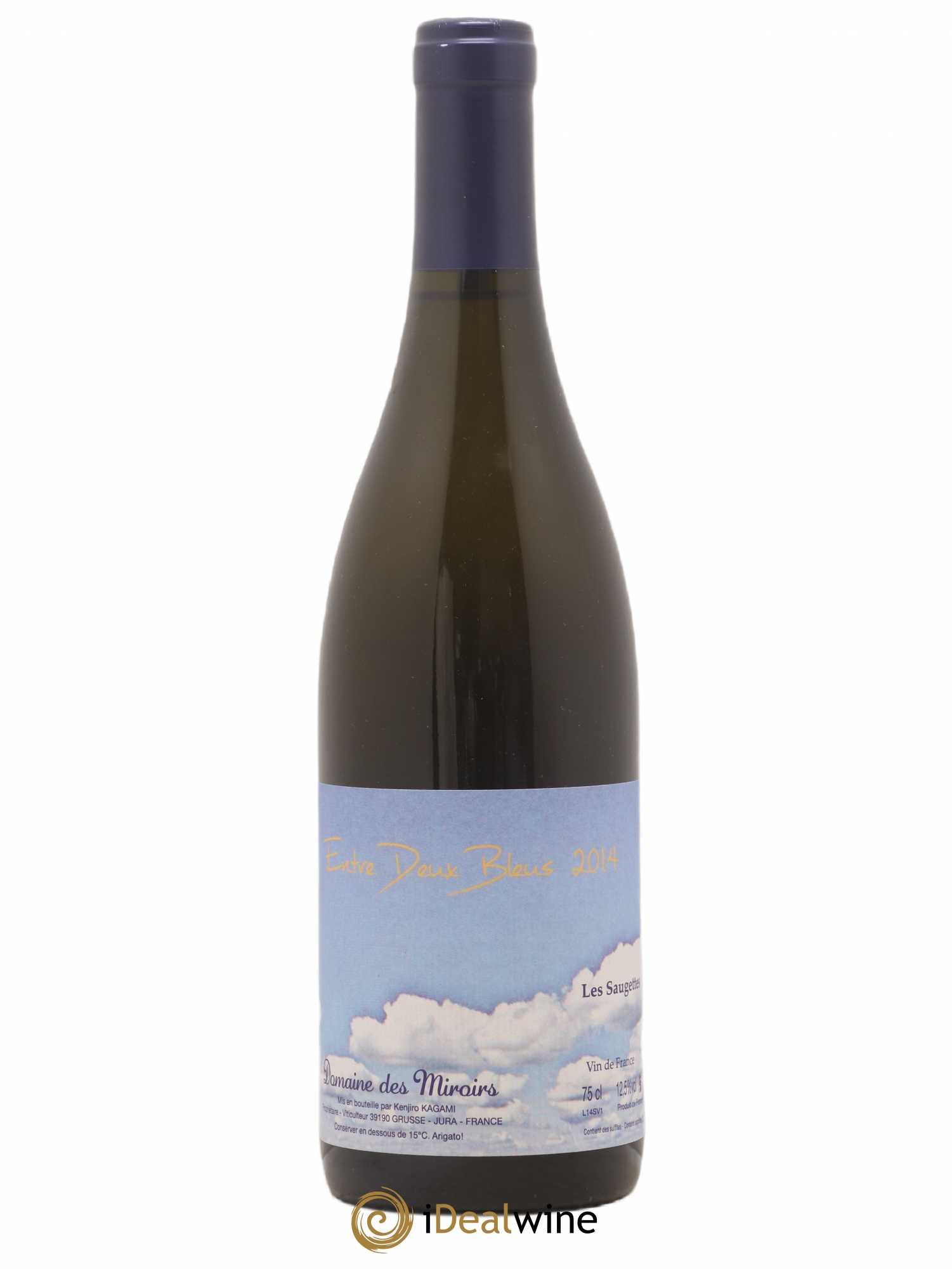 Vin de France Entre Deux Bleus Les saugettes Kenjiro Kagami - Domaine des Miroirs 2014 - Lot de 1 bouteille - 0