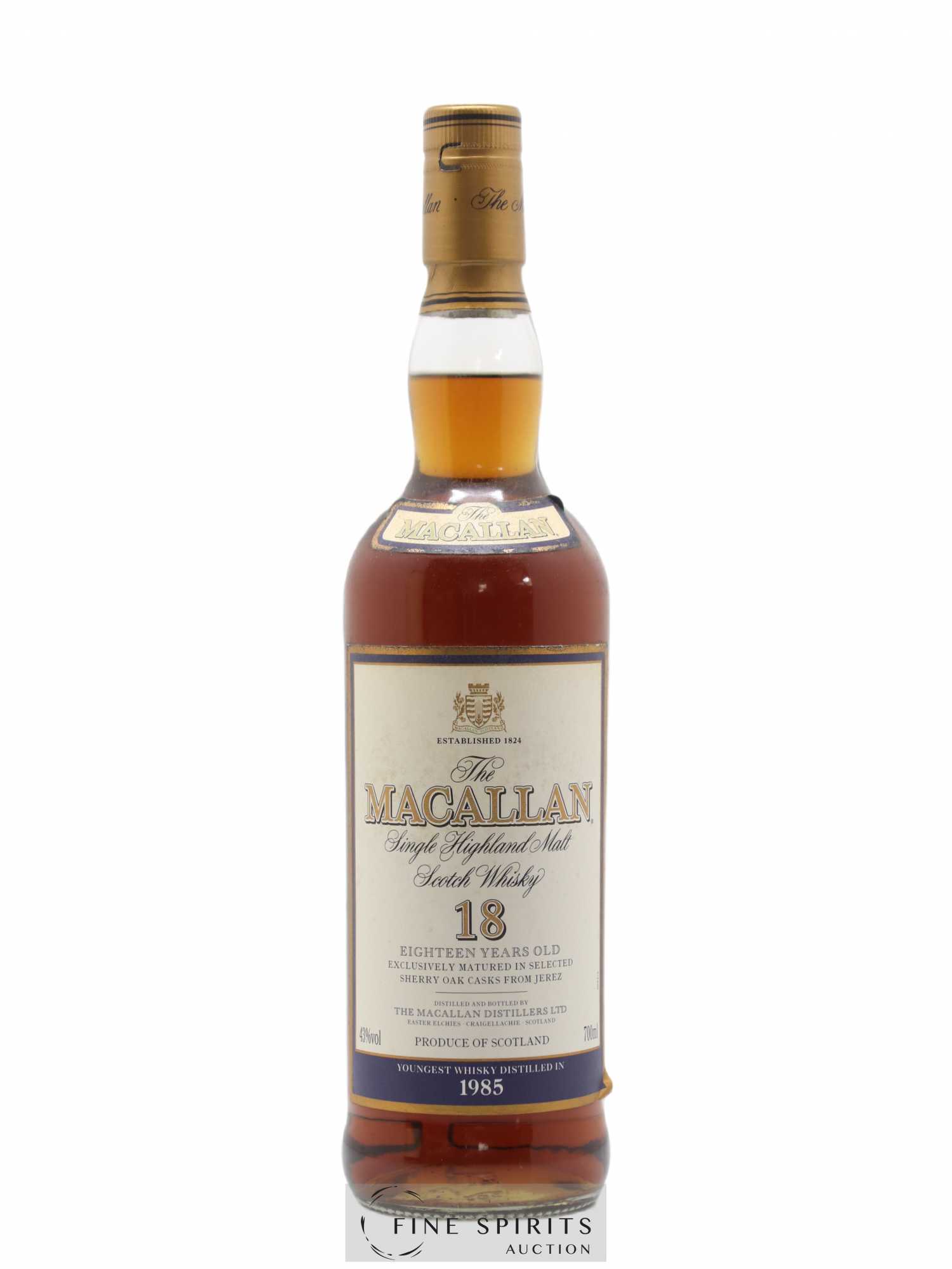 Macallan (The) 18 years 1985 Of. Selected Sherry Oak Casks - Lot de 1 bouteille - 1