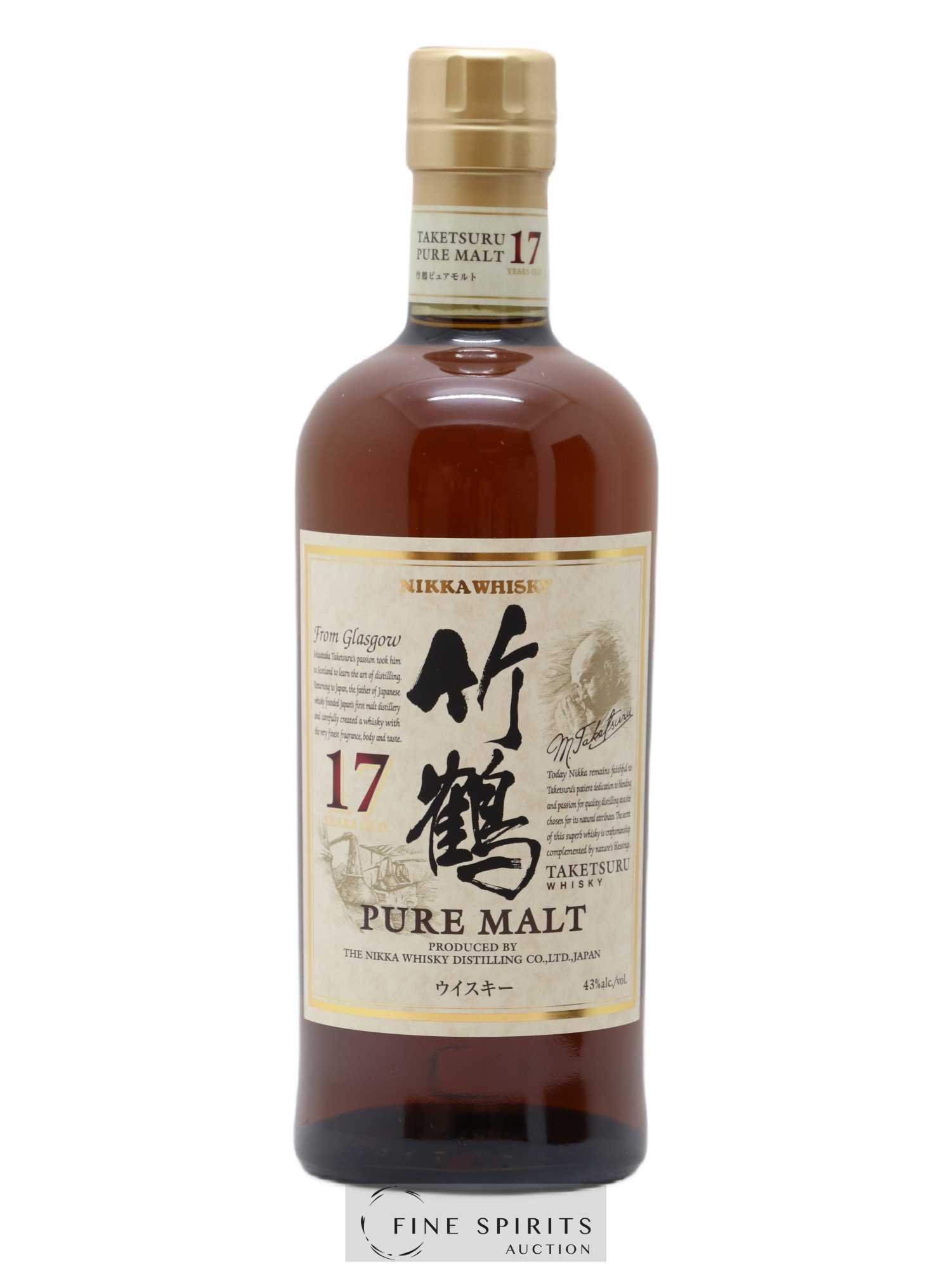 Taketsuru 17 years Of. Pure Malt Nikka Whisky - Posten von 1 Flasche - 1