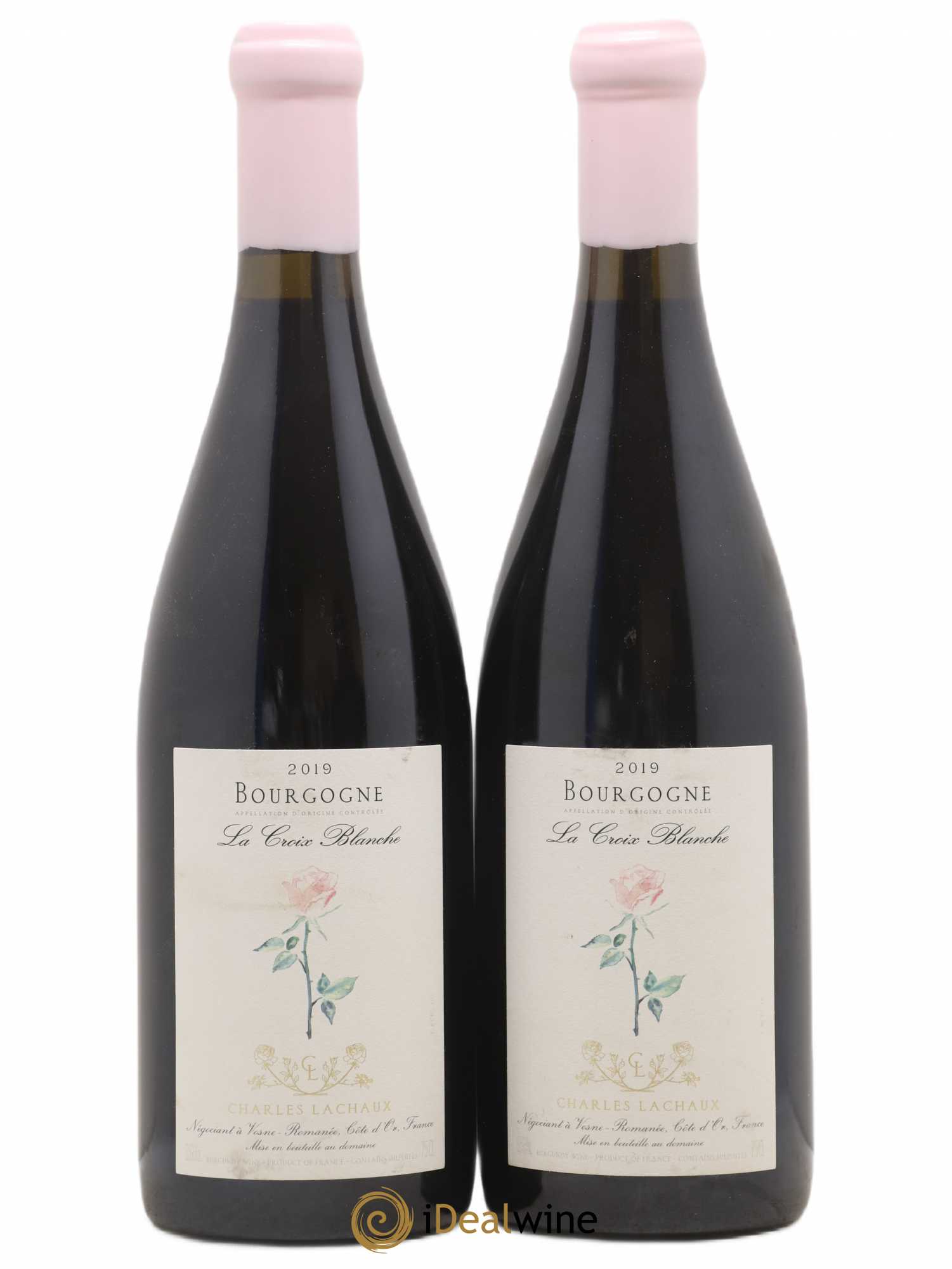 Bourgogne La Croix Blanche Charles Lachaux 2019 - Lot de 2 bouteilles - 0
