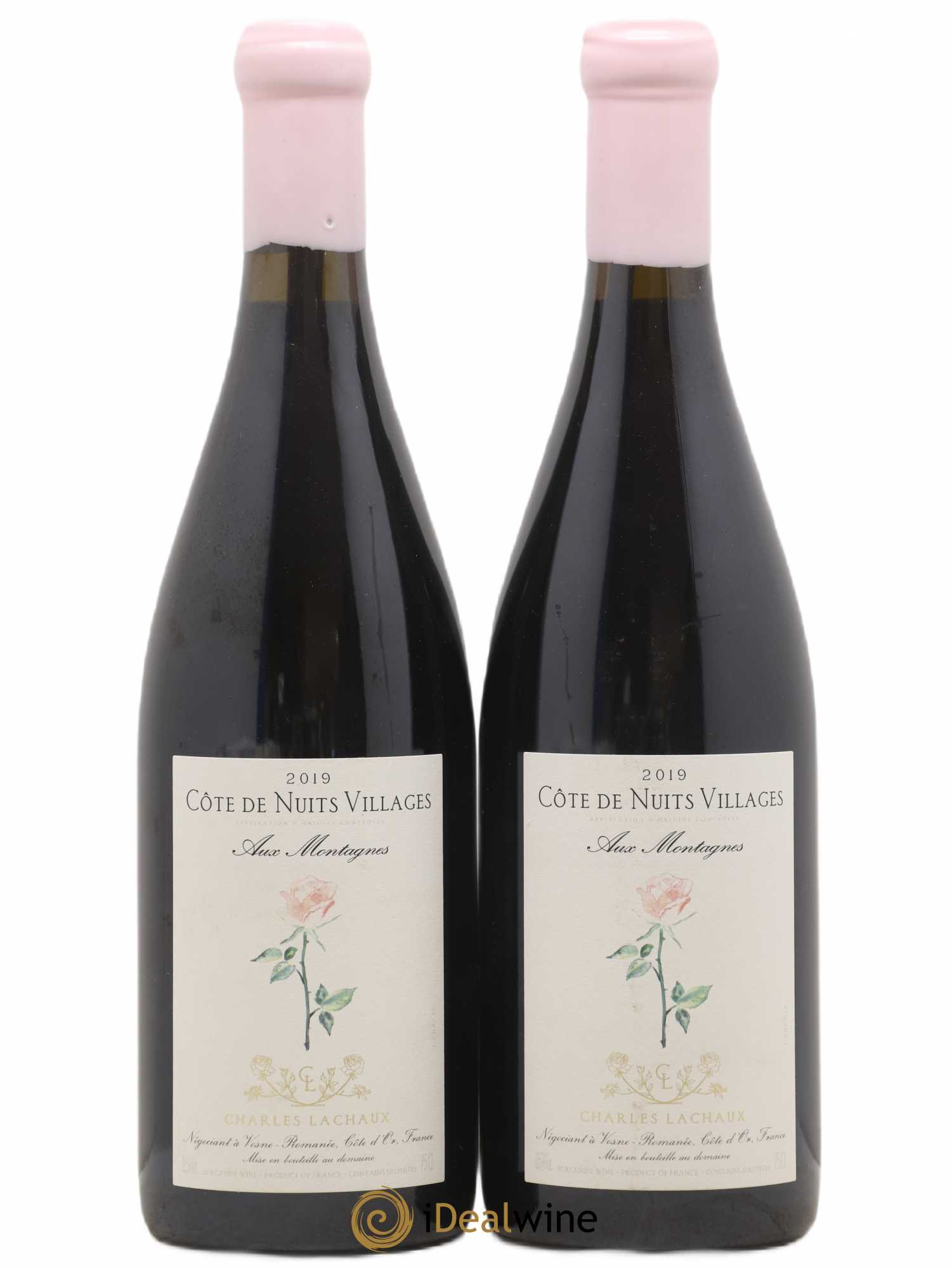 Côte de Nuits-Villages Aux Montagnes Charles Lachaux 2019 - Lot de 2 bouteilles - 0