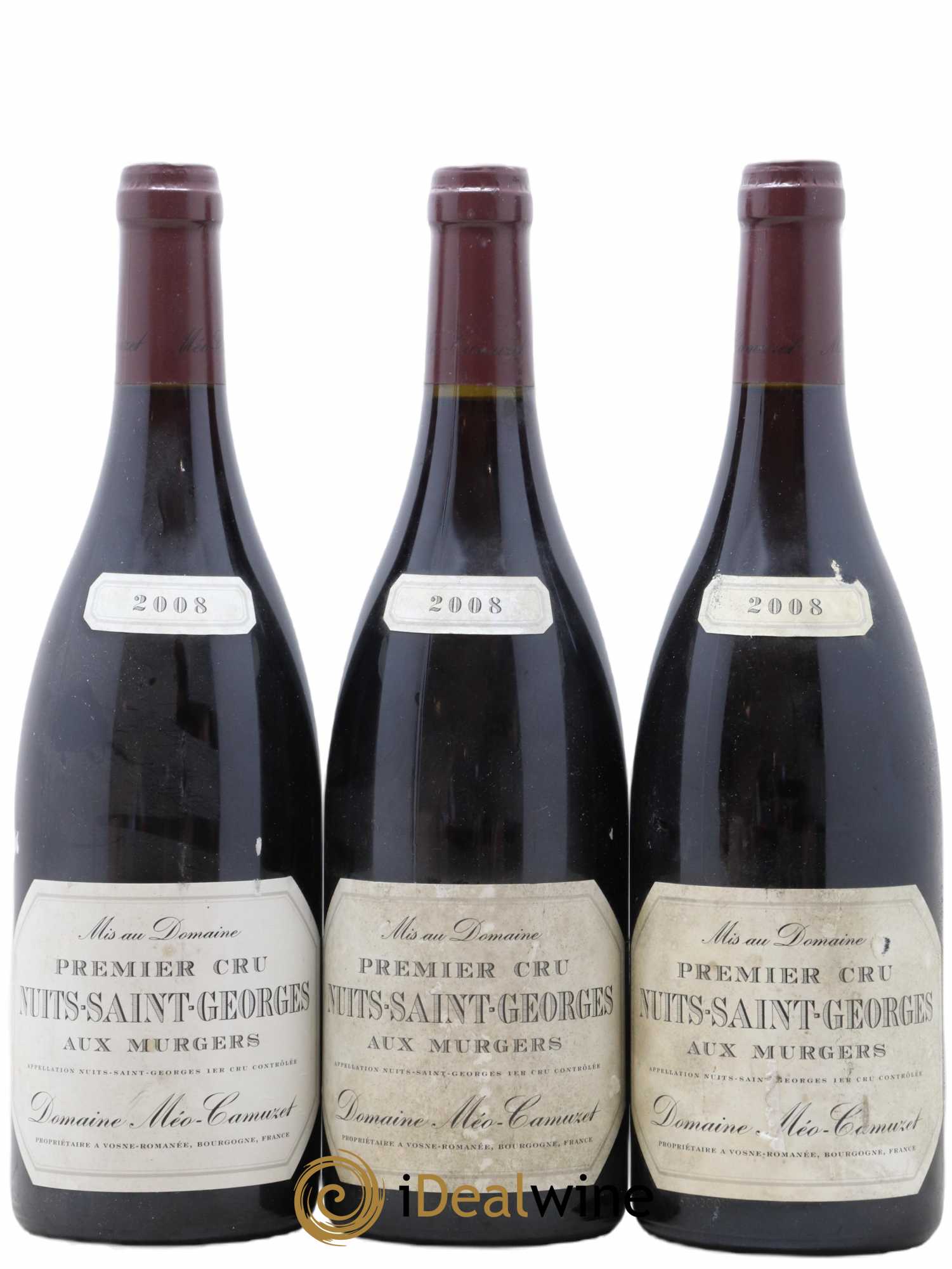 Nuits-Saint-Georges 1er Cru Aux Murgers Méo-Camuzet (Domaine) 2008 - Lot de 3 bouteilles - 0