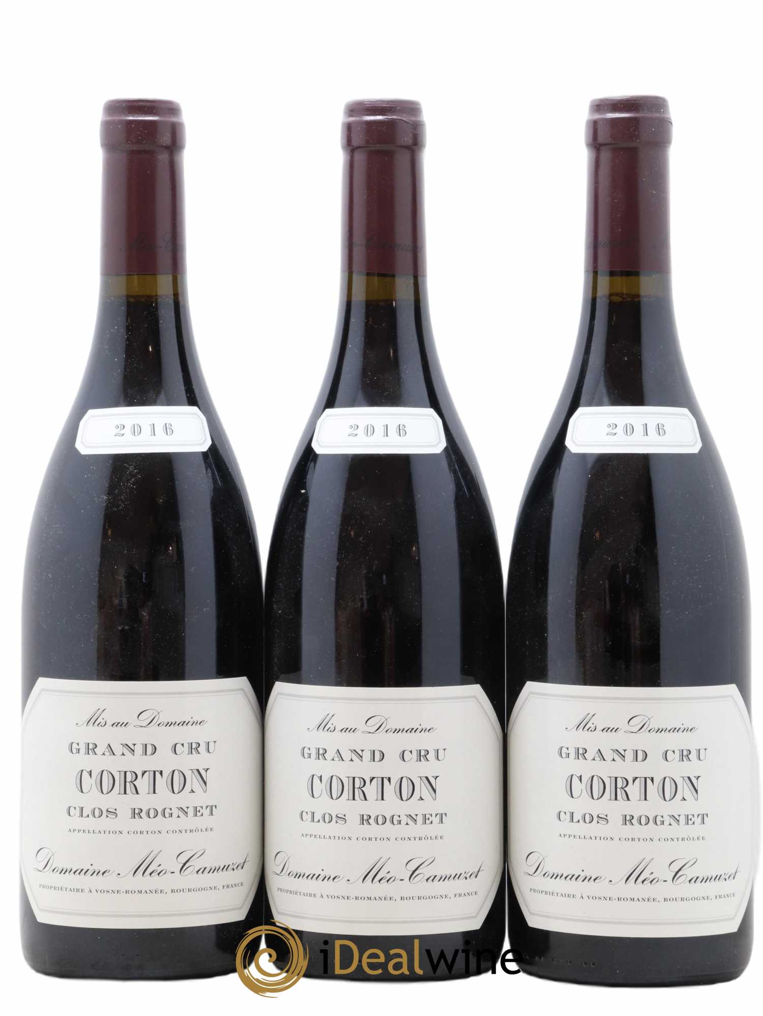 Corton Grand Cru Clos Rognet Méo-Camuzet (Domaine) 2016 - Lot de 3 bouteilles - 0
