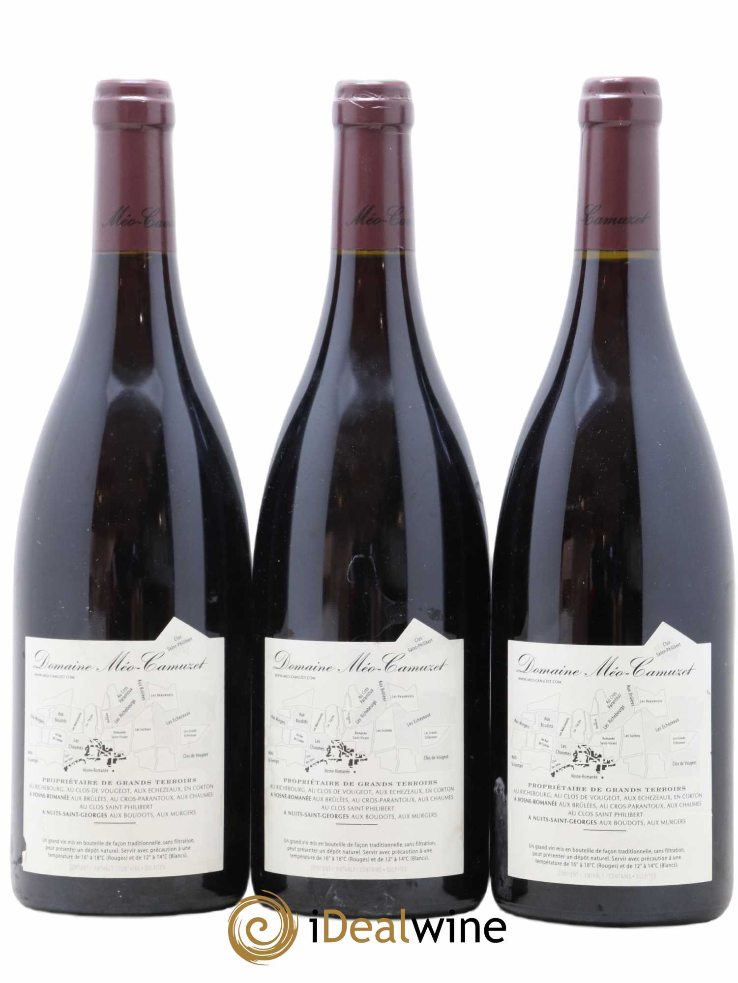 Clos de Vougeot Grand Cru Méo-Camuzet (Domaine) 2007 - Lot de 3 bouteilles - 1