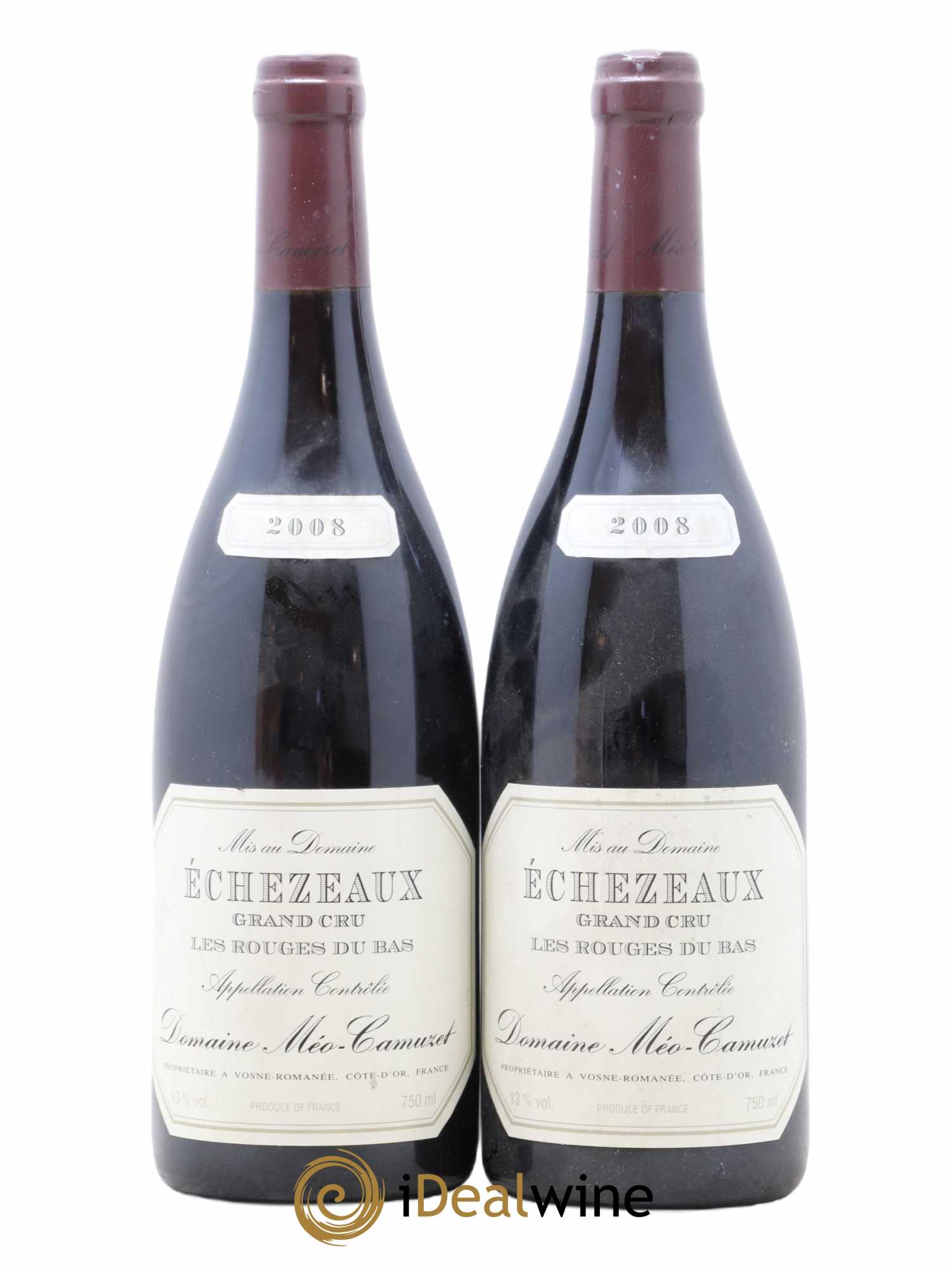Echezeaux Grand Cru Les Rouges du Bas Méo-Camuzet (Domaine) 2008 - Lotto di 2 bottiglie - 0