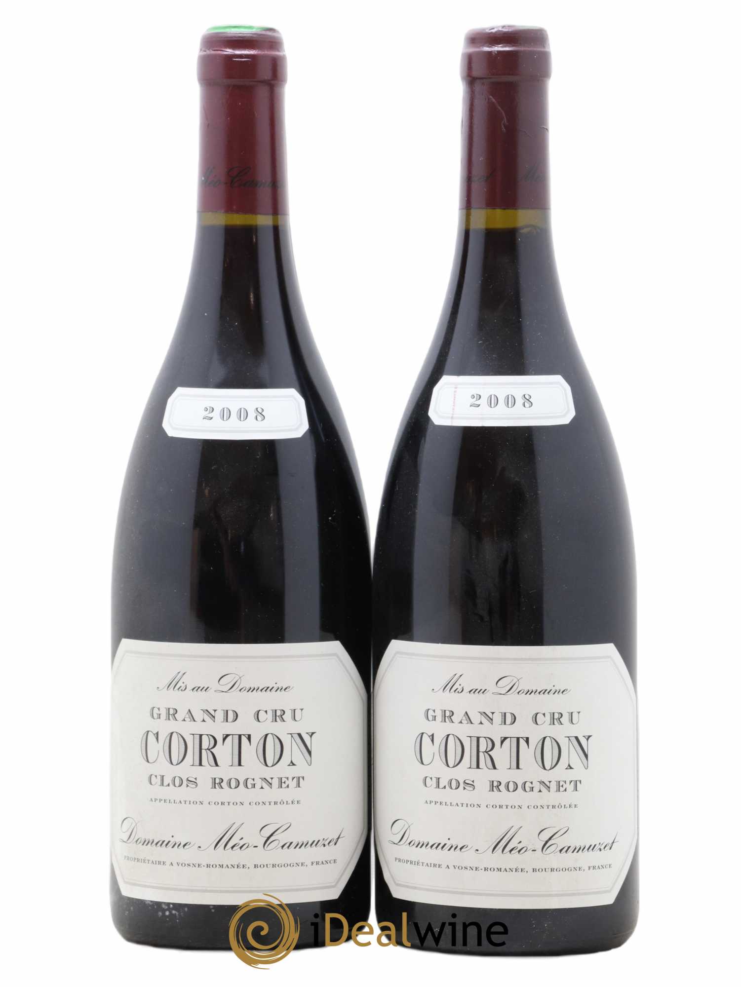Corton Grand Cru Clos Rognet Méo-Camuzet (Domaine) 2008 - Lot de 2 bouteilles - 0