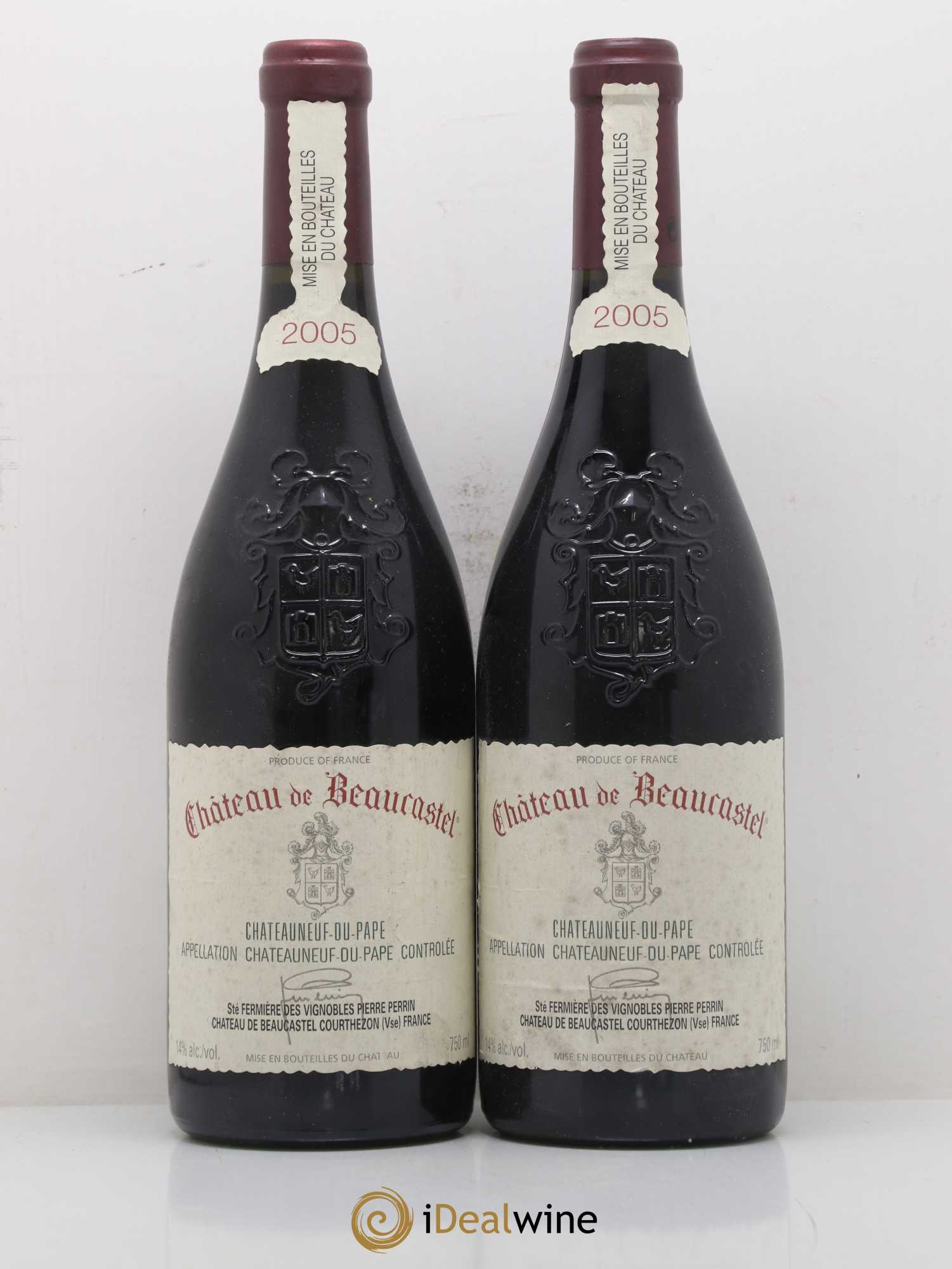 Châteauneuf-du-Pape Château de Beaucastel Famille Perrin 2005 - Lot de 2 bouteilles - 0