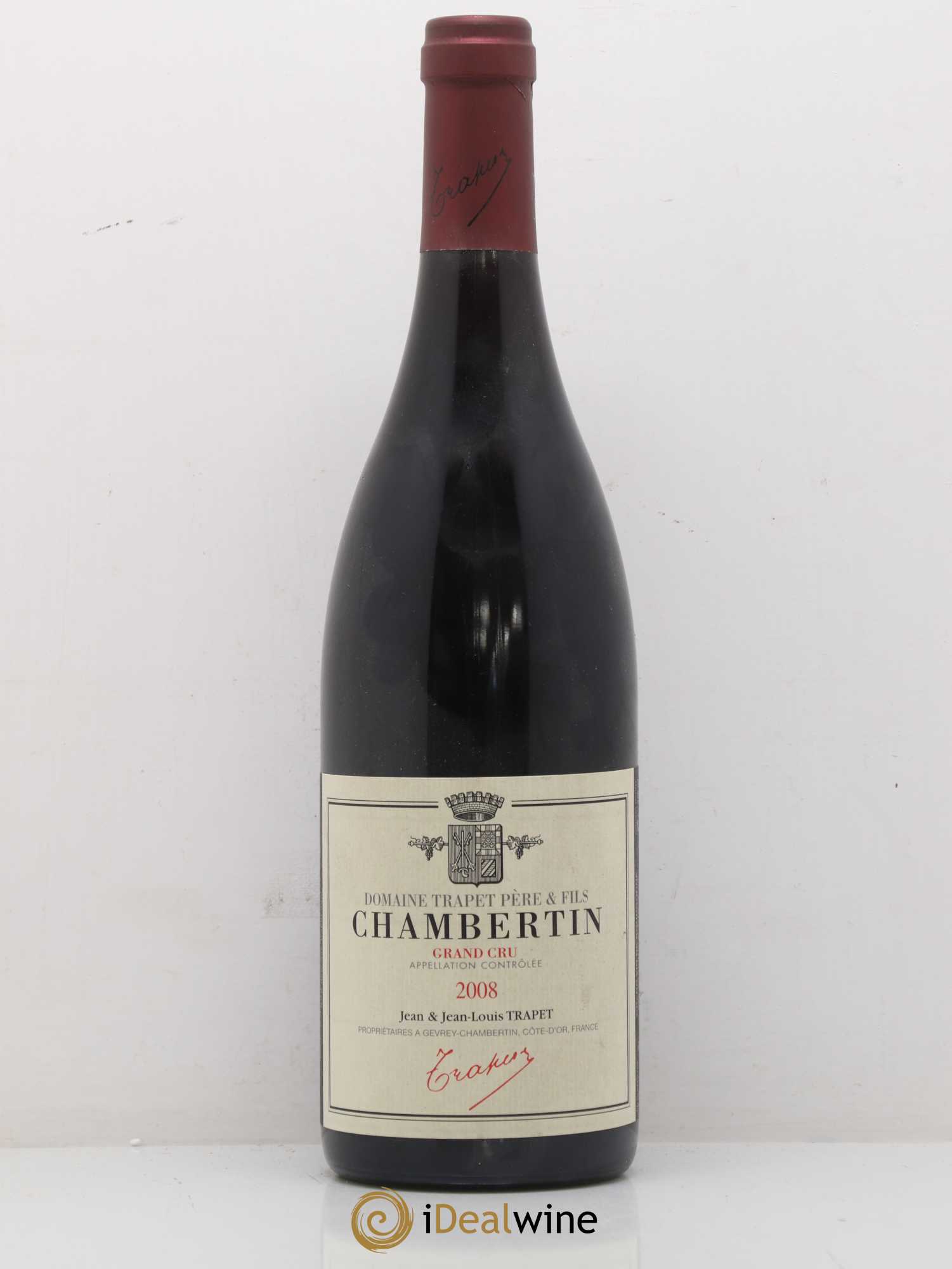 Chambertin Grand Cru Domaine Trapet 2008 - Lot de 1 bouteille - 0