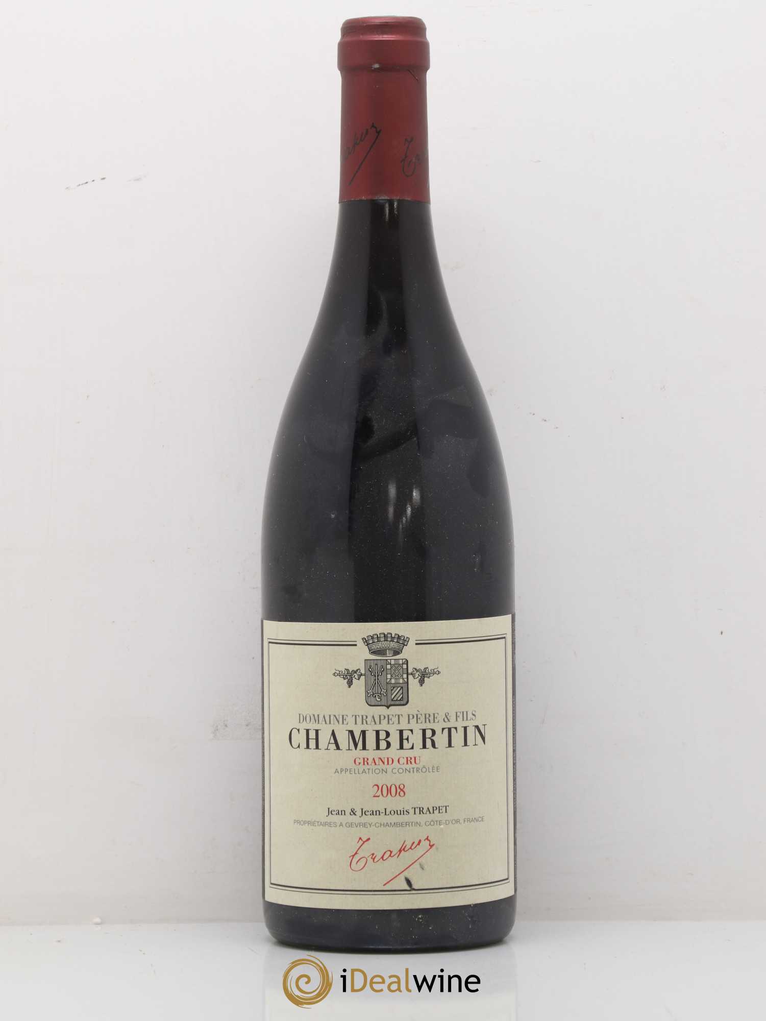 Chambertin Grand Cru Domaine Trapet 2008 - Lot de 1 bouteille - 0