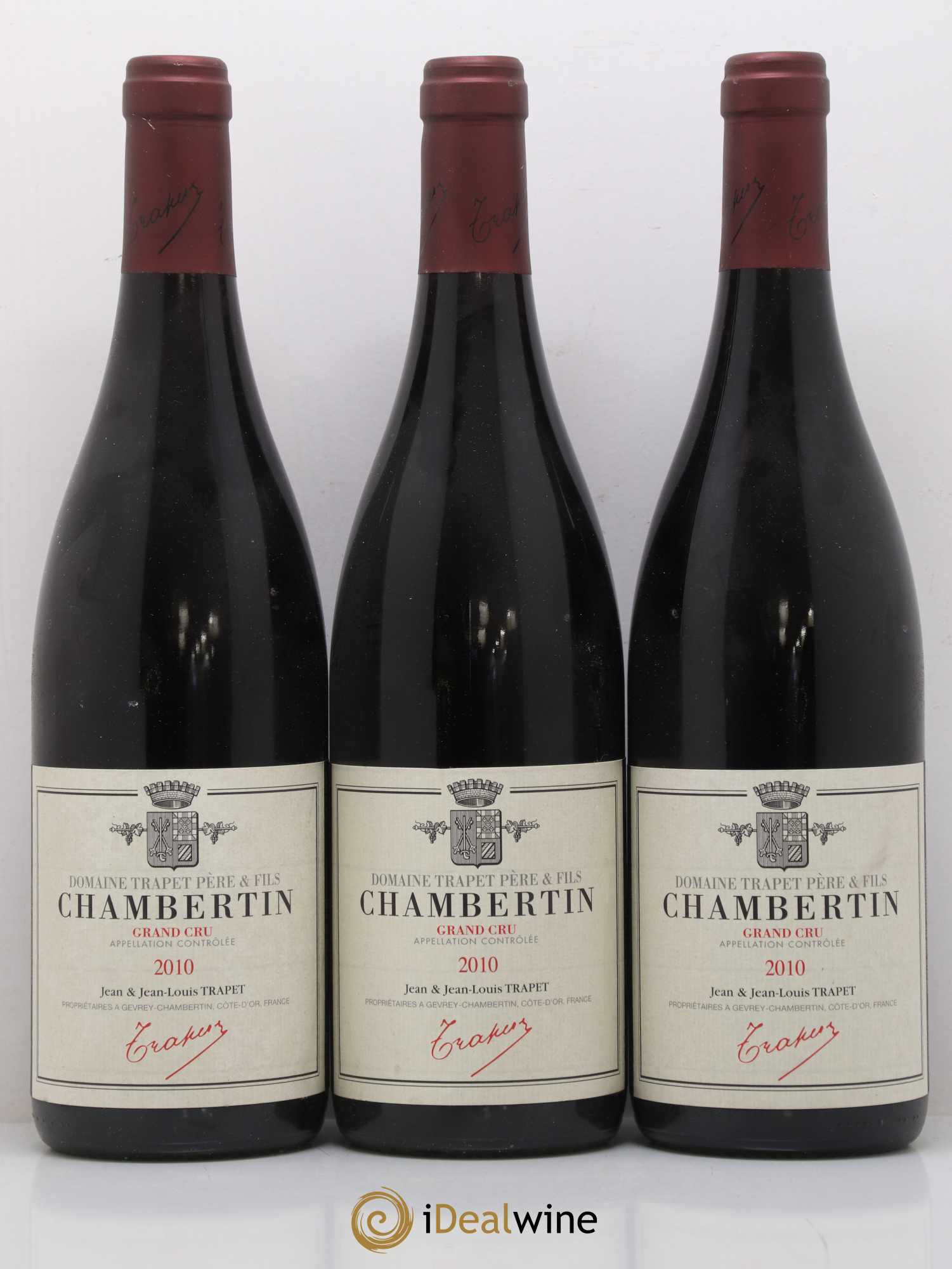 Chambertin Grand Cru Domaine Trapet 2010 - Lot de 3 bouteilles - 0