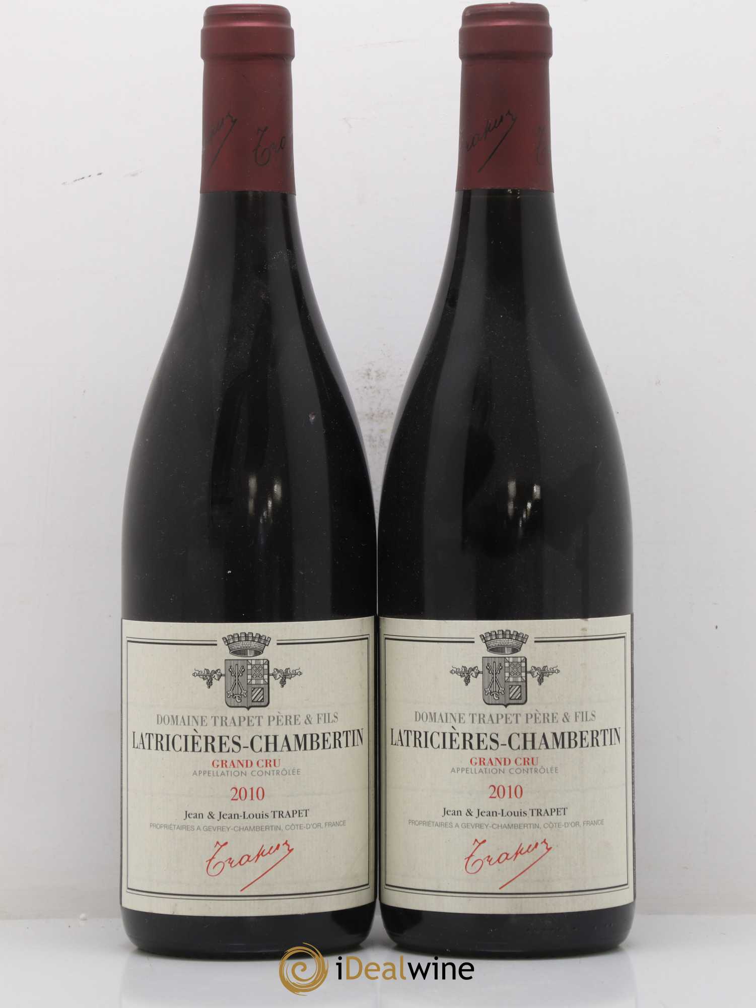 Latricières-Chambertin Grand Cru Domaine Trapet 2010 - Lot de 2 bouteilles - 0